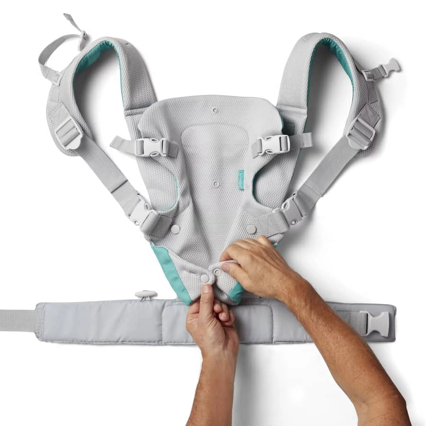 Infantino Nature & Nurture Convertible Baby Carrier, 4-Position, 8-32lbs, 0-9 Months, Sandy Tan - Womvr