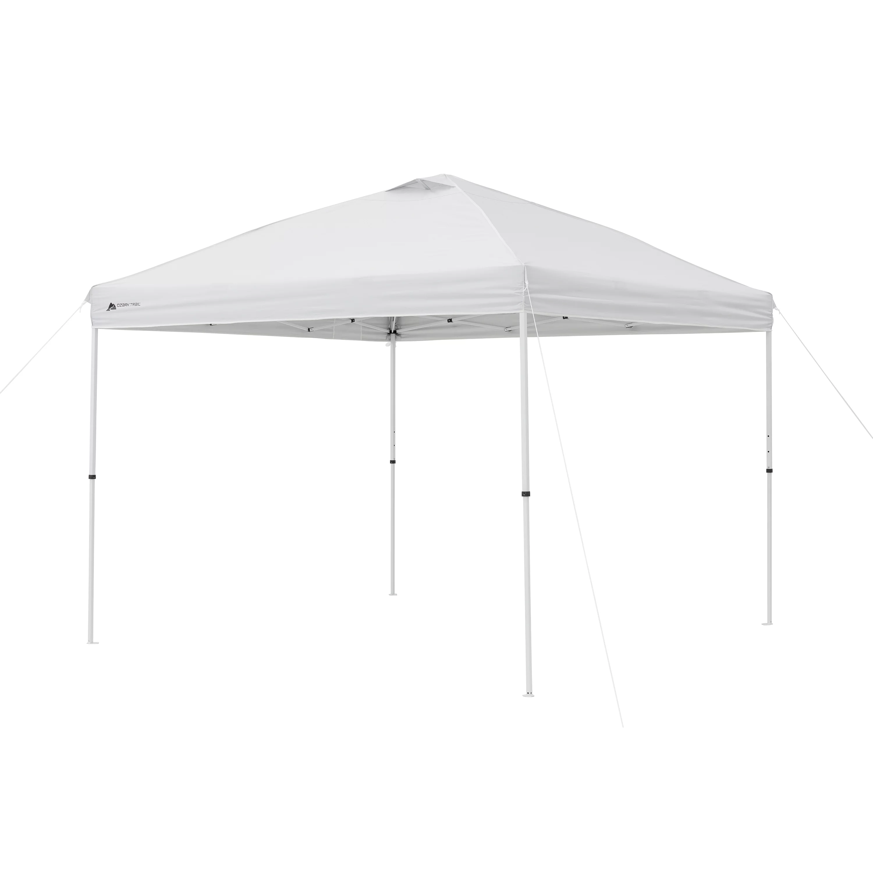 Ozark Trail Simple Push Straight Leg Instant Canopy, White, 10 ft x 10 ft - Womvr