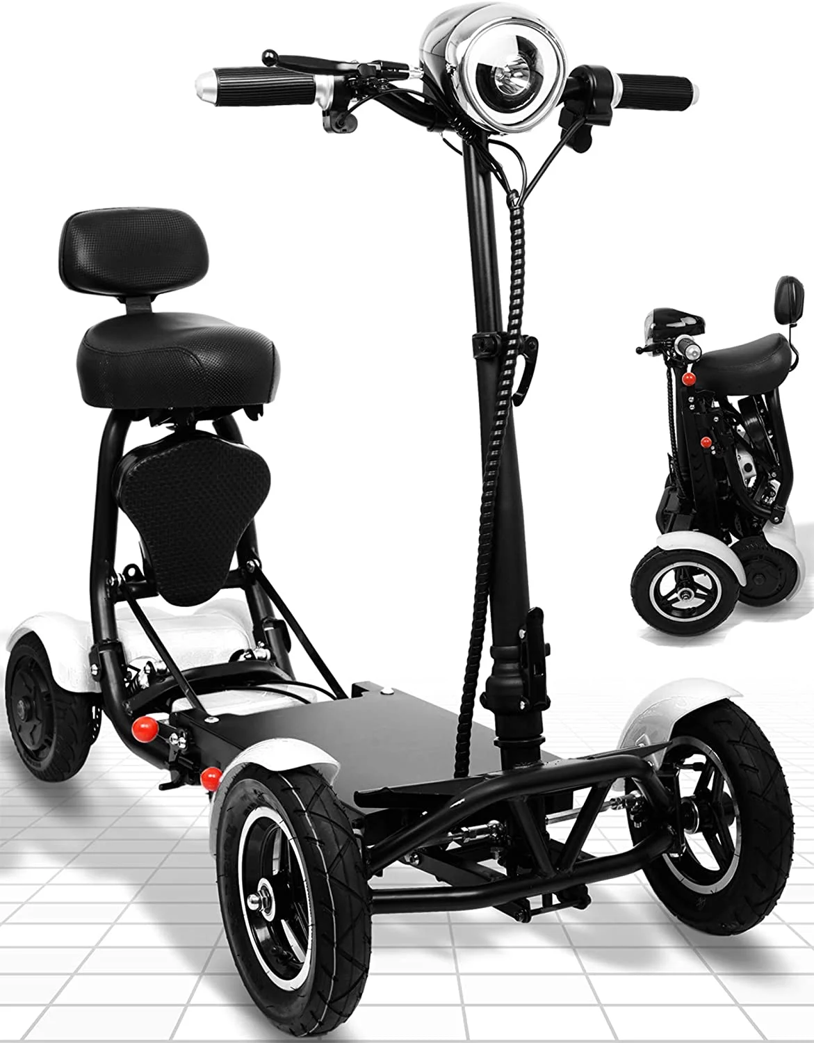 Ephesus S5 — Electric |Foldable, Lightweight, Battery Power| Four-Wheel Mobility Scooter - Womvr