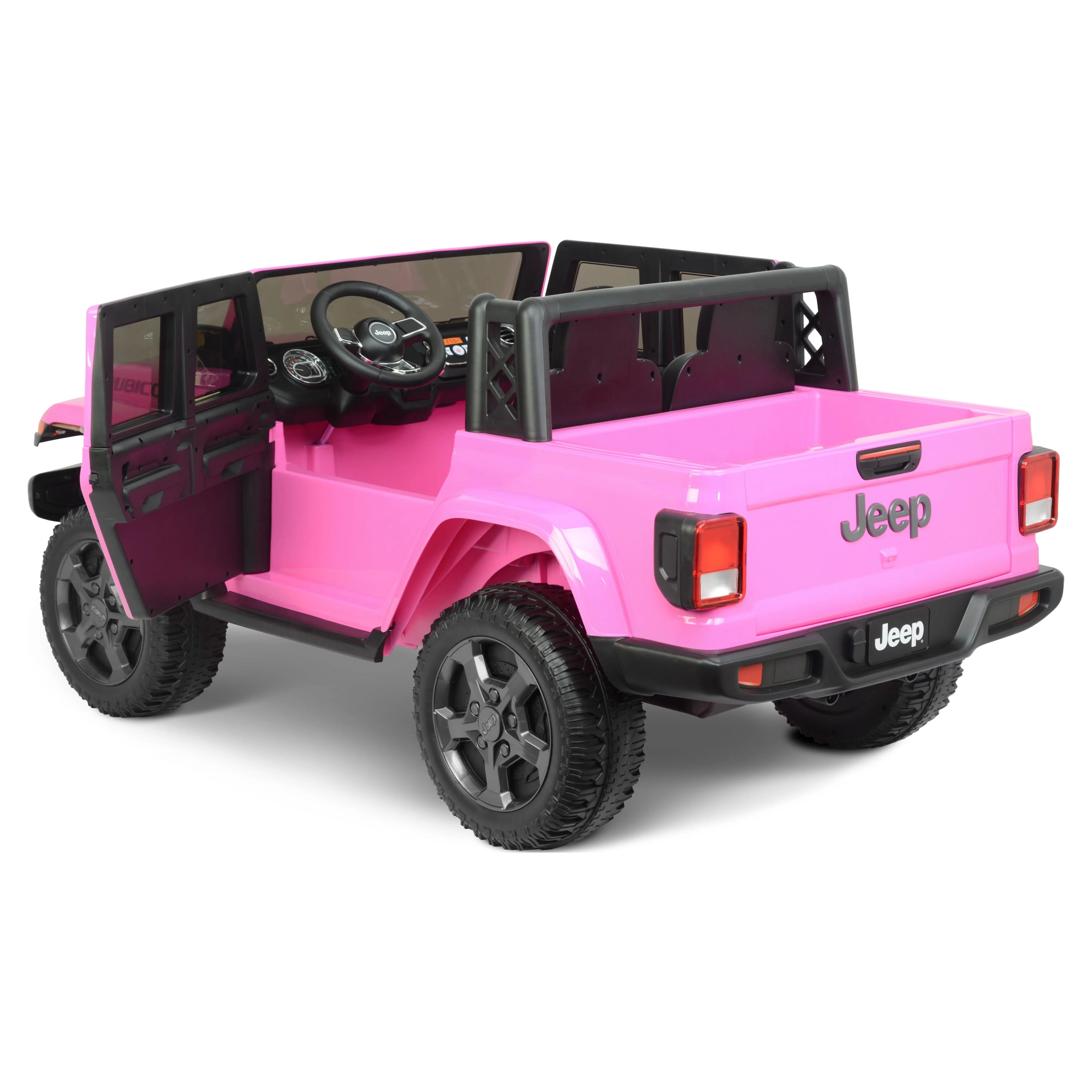 12V Jeep Gladiator Battery Powered Ride-on by Hyper Toys, Grey, for a Child Ages 3-8 - Womvr