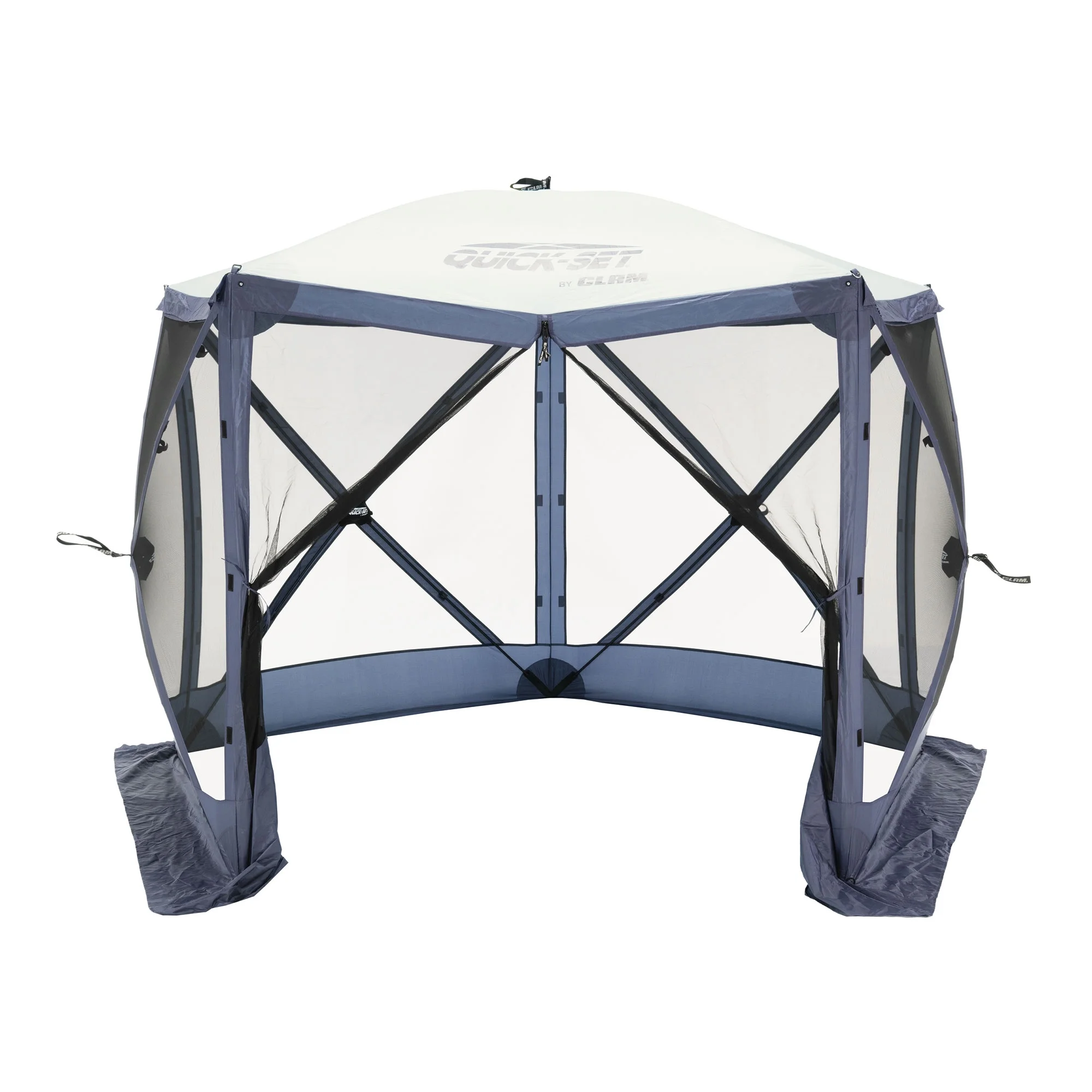 CLAM Quick-Set 9 x 9 Ft Venture Portable Outdoor Canopy Shelter, Green/Tan - Womvr