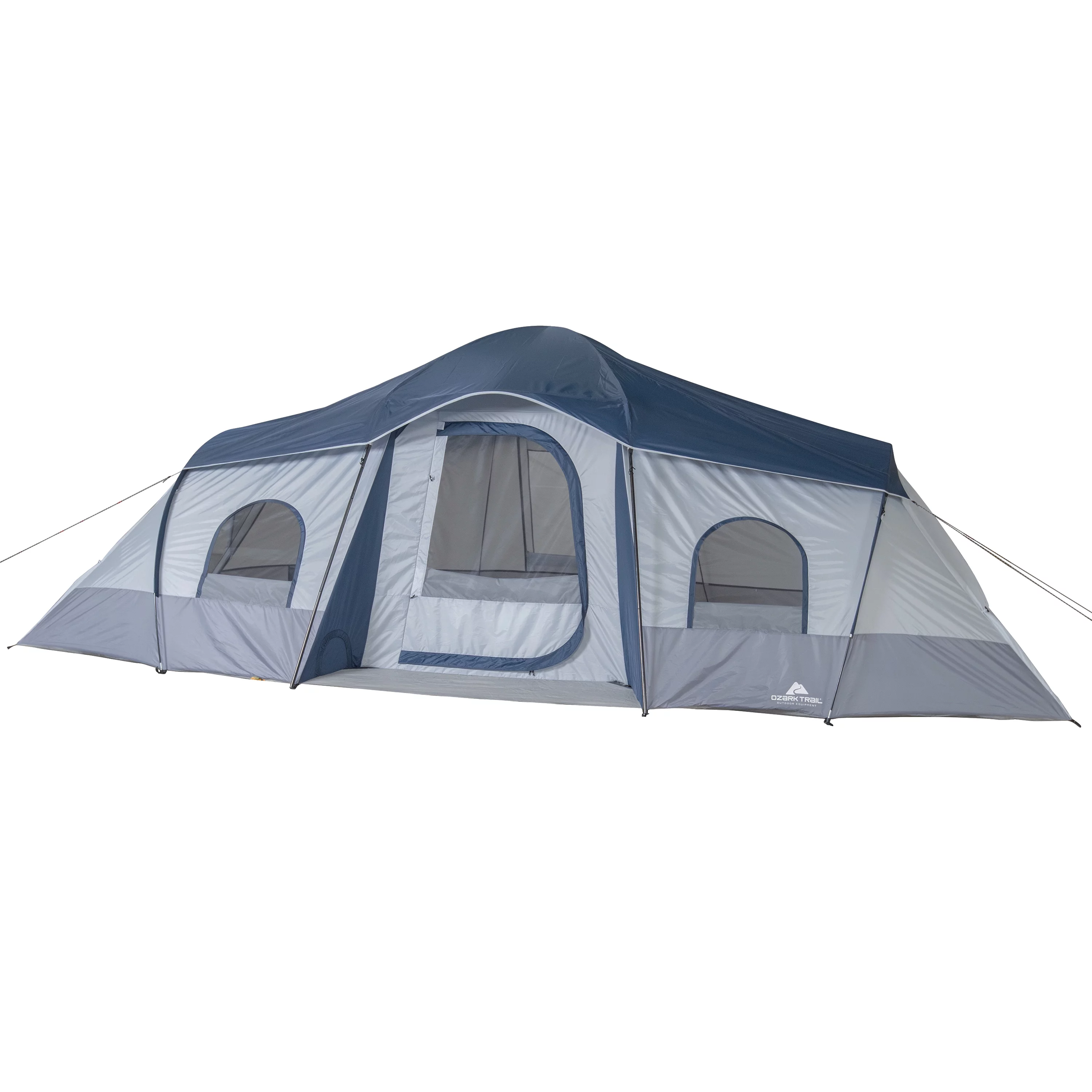 Ozark Trail 10-Person Cabin Tent, with 3 Entrances - Womvr
