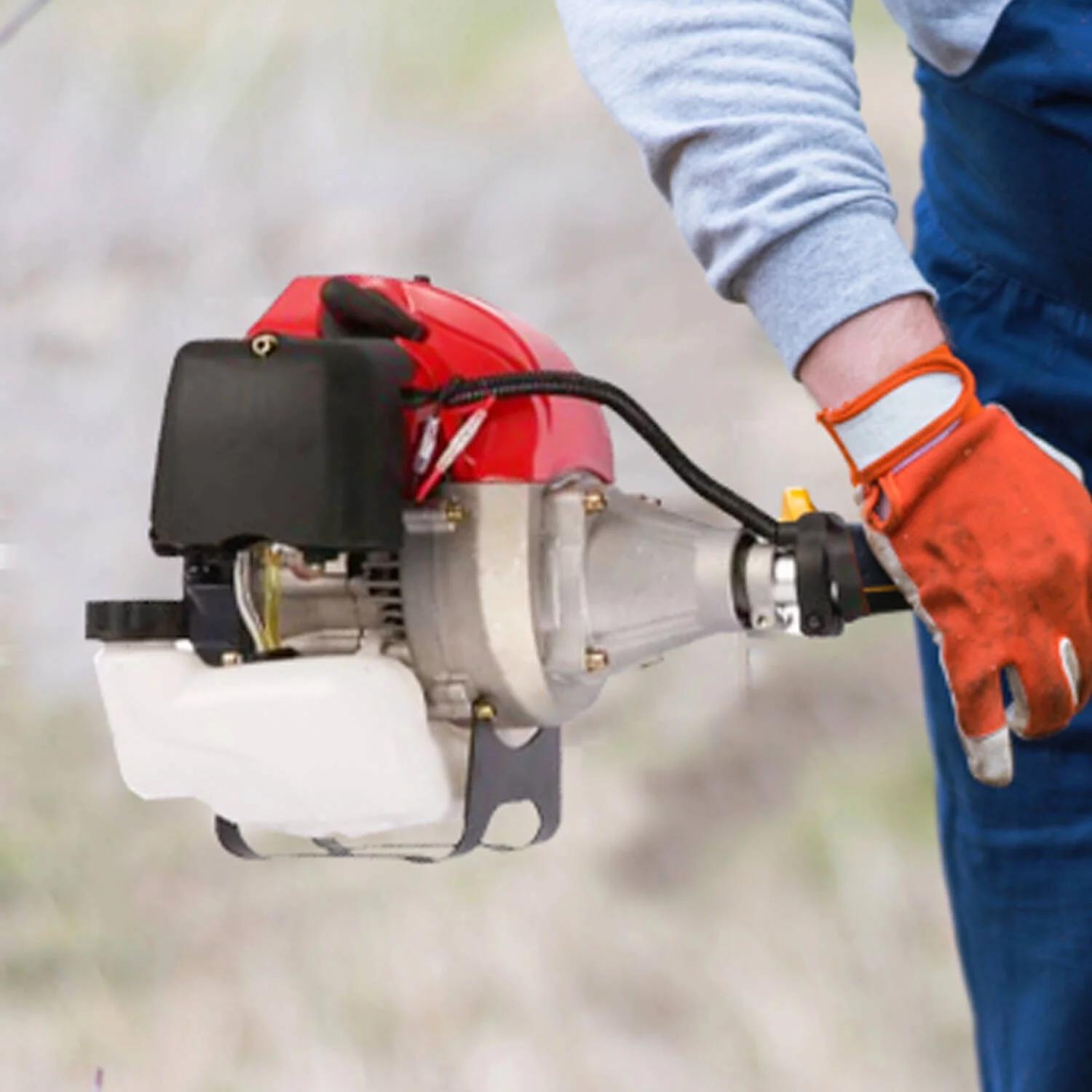 58CC Gas Weed Eaters Gas Weed Eaters 2-Cycle Straight Shaft Weed Eaters for Edgers in Lawn and Garden w/4 Detachable Heads Weed Trimmer Lawn Trimmers and Edgers - Womvr