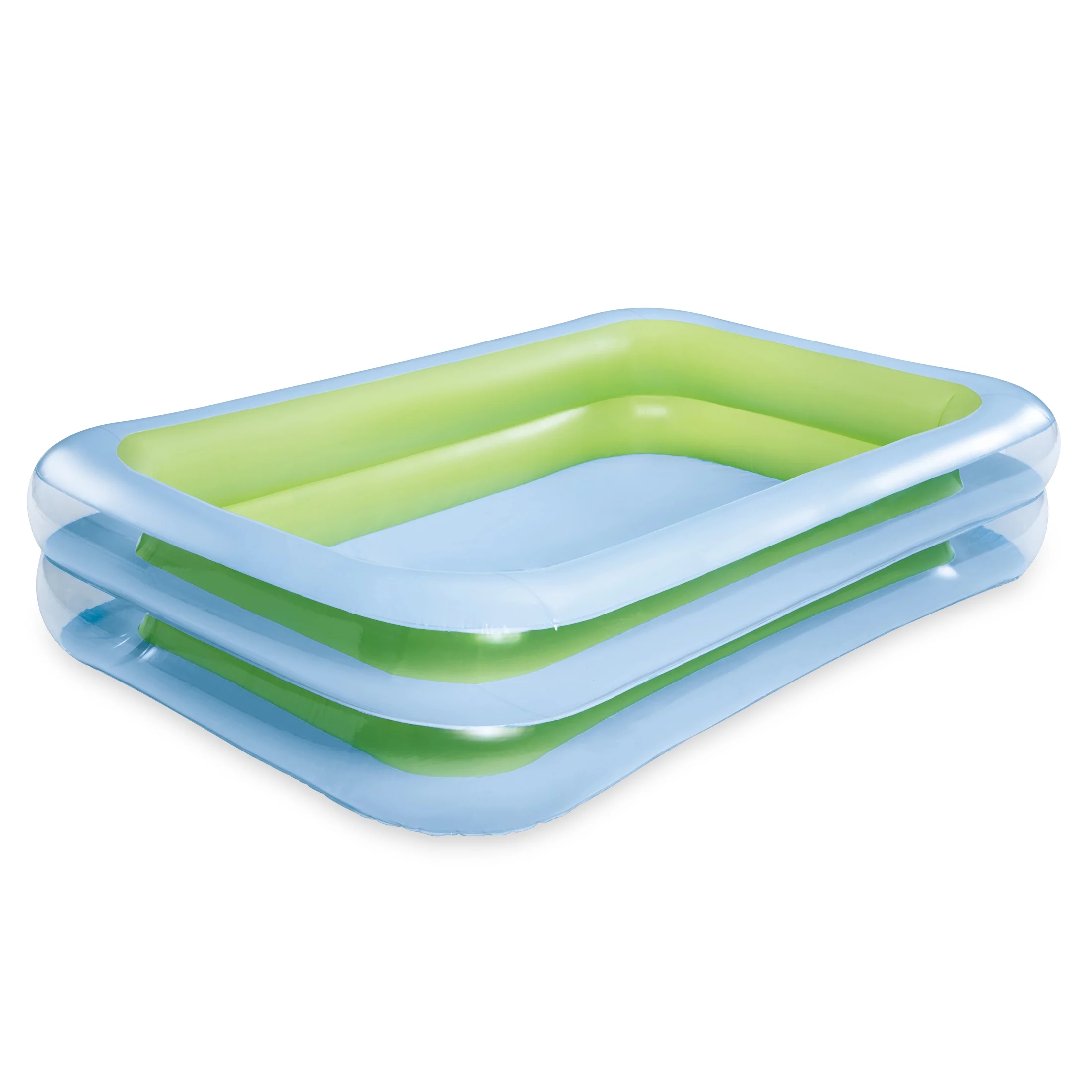 Funsicle Blue SummerBlock Inflatable Family Swimming Pool,Rectangular, Age 6 & up - Womvr