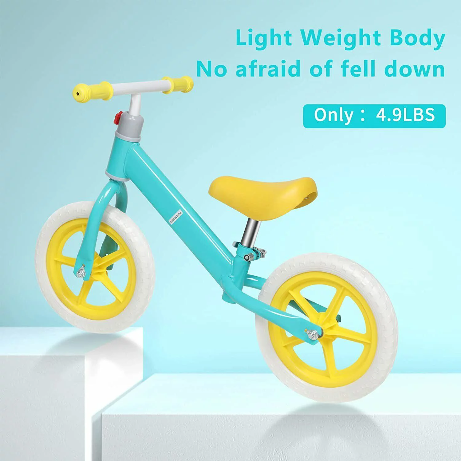 Simple Deluxe Balance Bike for Big Kids Aged 2-9 Years Old - No Pedal Sport Training Bicycle - Womvr