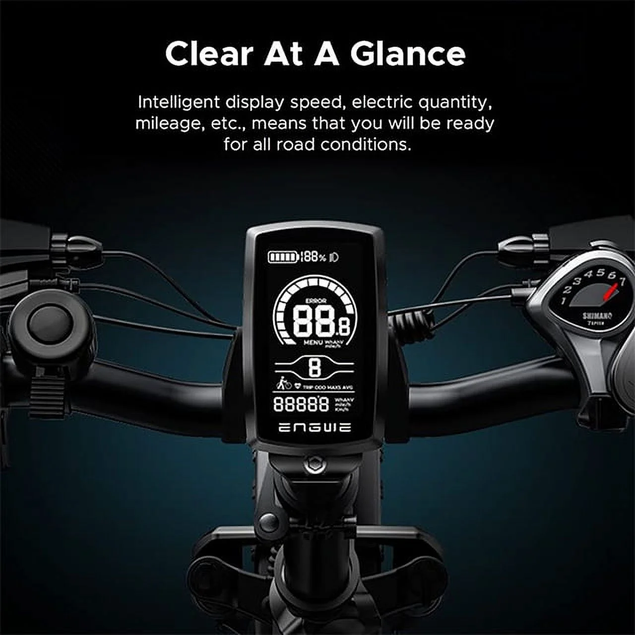 Engwe EP-2 Pro 750W Motor Folding Electric Bike for Adults,48V 13A Removable Battery,Black - Womvr