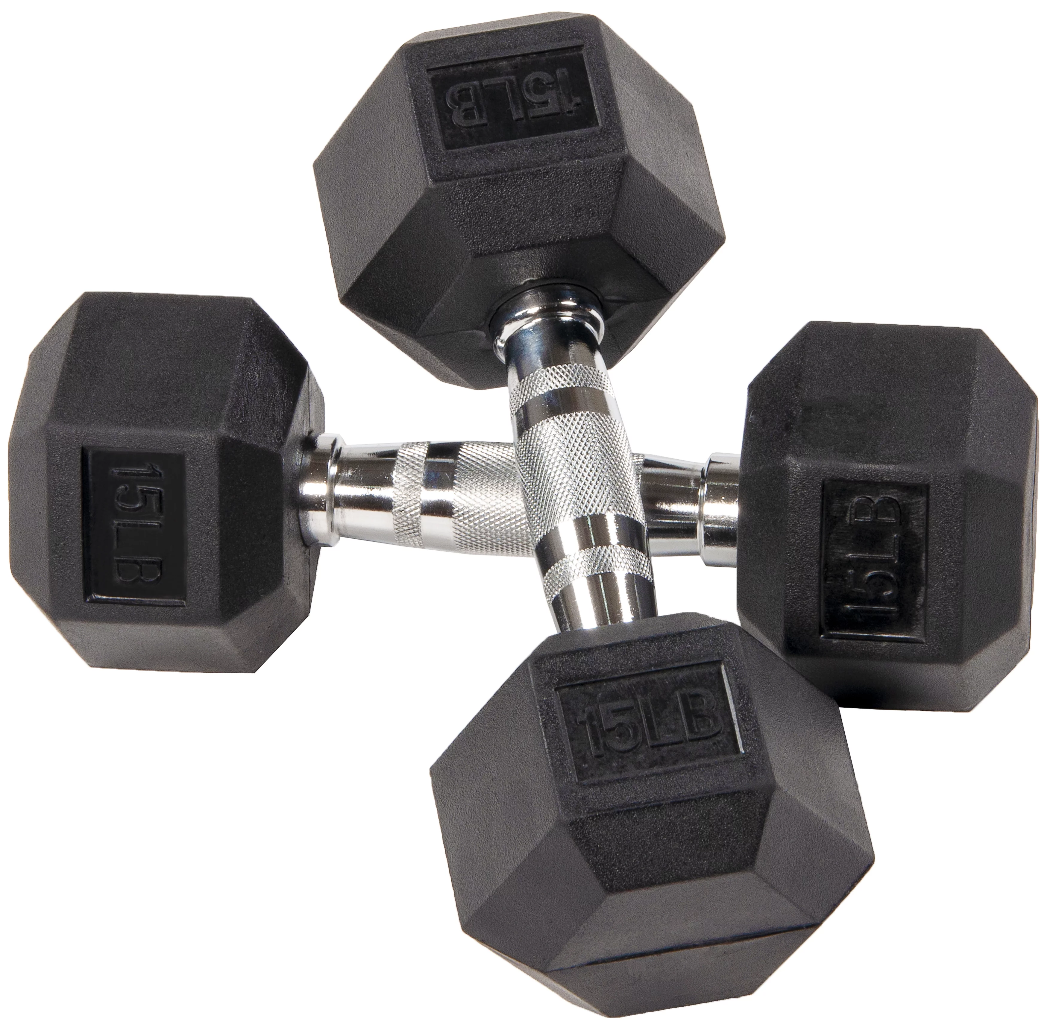 BalanceFrom Rubber Encased Hex Dumbbells, 20 Lbs. Pair - Womvr