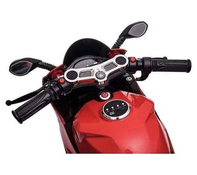 Elegant Electronix Ducati Style MP3 System Electric Mini Kids Unisex Motorcycle 24 V - Womvr