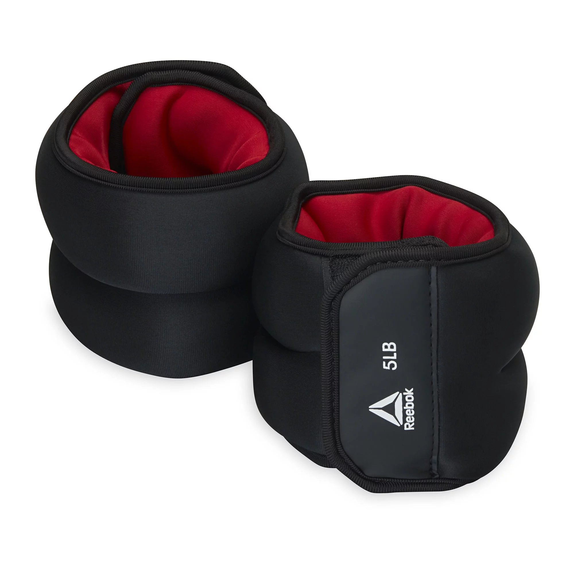 Reebok 10lb Ankle and Wrist Weight Set, Includes Two 5lb Weights, Adjustable Fit - Womvr