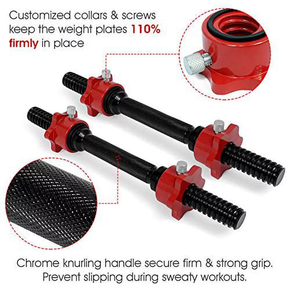 Yes4All 60 lbs Premium Adjustable Dumbbell Weights with Dumbbell Connector, Combo/Set - Womvr