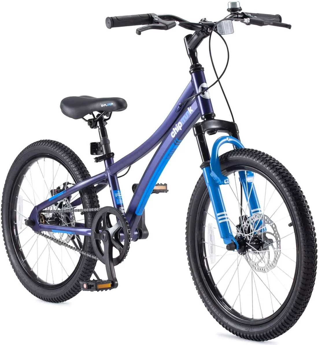 Royalbaby Explorer 20 In. Children's Bicycle, Black and Blue - Womvr