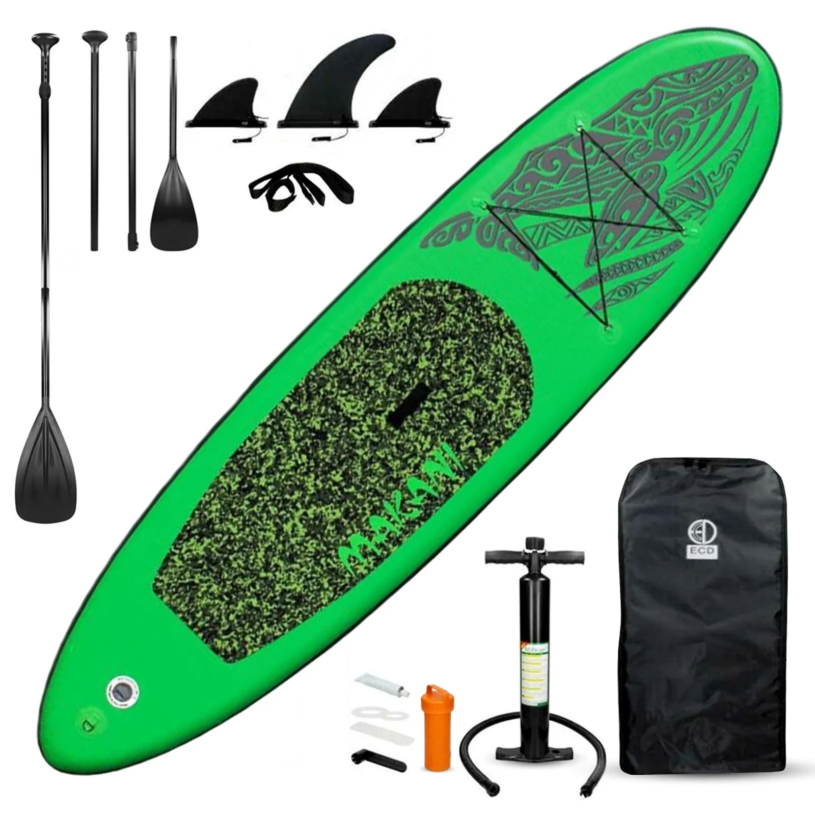 JSP Stand Up Inflatable Paddle Board 10.5' SUP Blow Up Boat 330 lb Capacity - Womvr