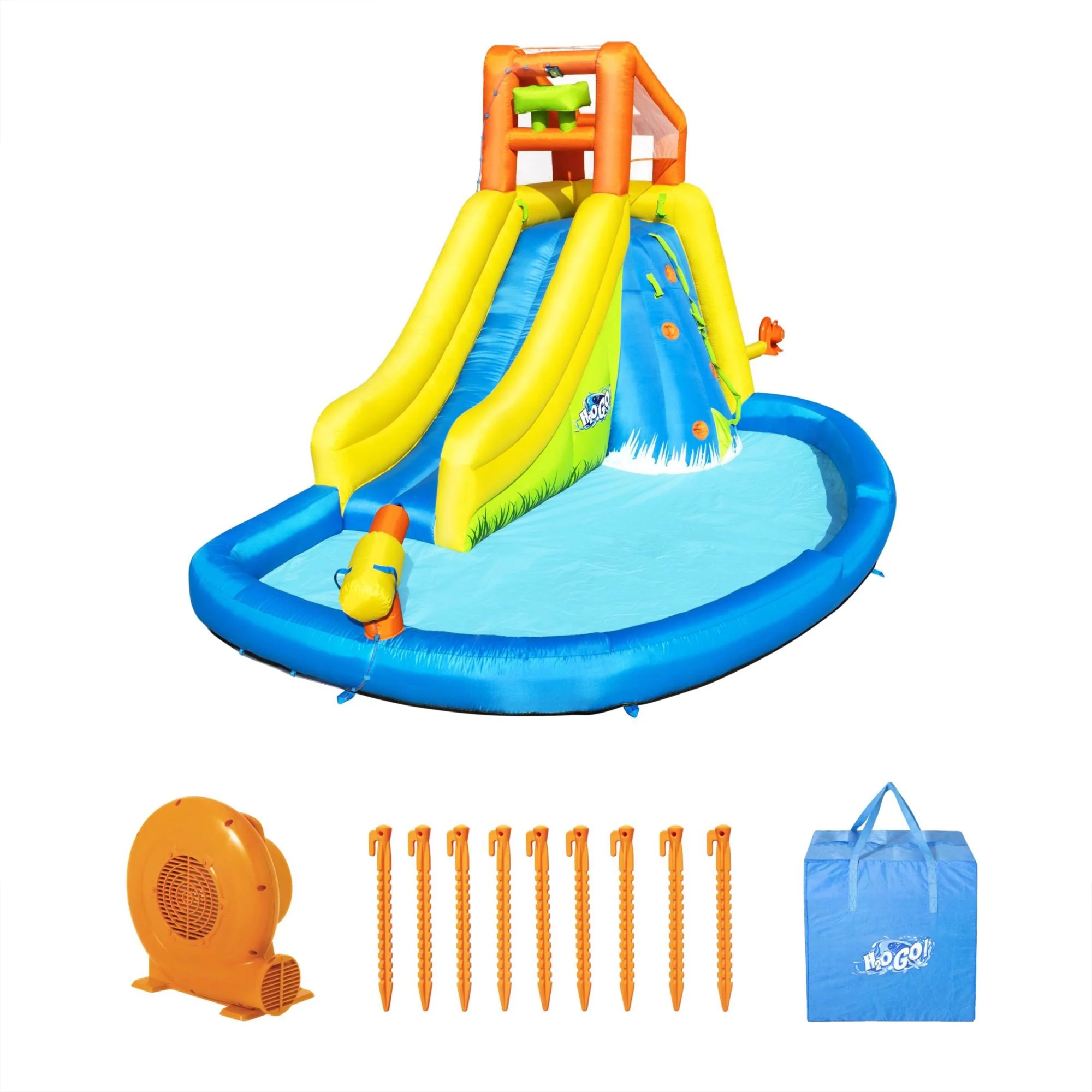 Bestway H2OGO! Mount Splashmore Kids Inflatable Water Splash Park - Womvr