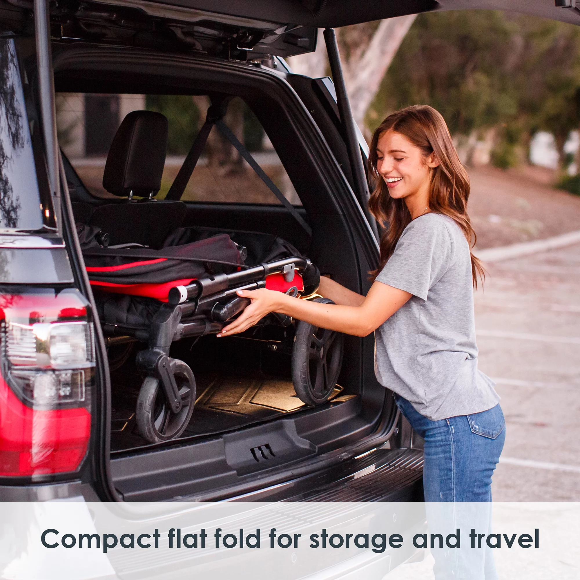 Baby Trend Tour 2-in-1 Stroller Wagon - Mars Red - Red - Womvr