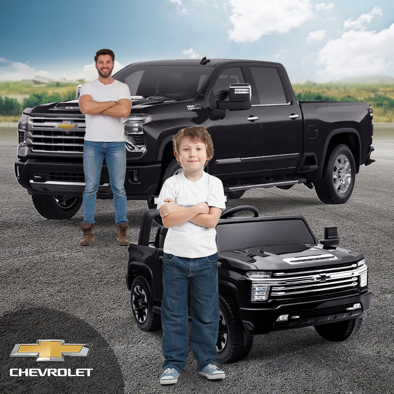 Track 7 24V Ride on Car, Licensed Silverado HD 2 Seater Electric Car for Boys Girls Age 3+, 24V Ride on Truck w/Remote Control, Music, ABC, Pink - Womvr