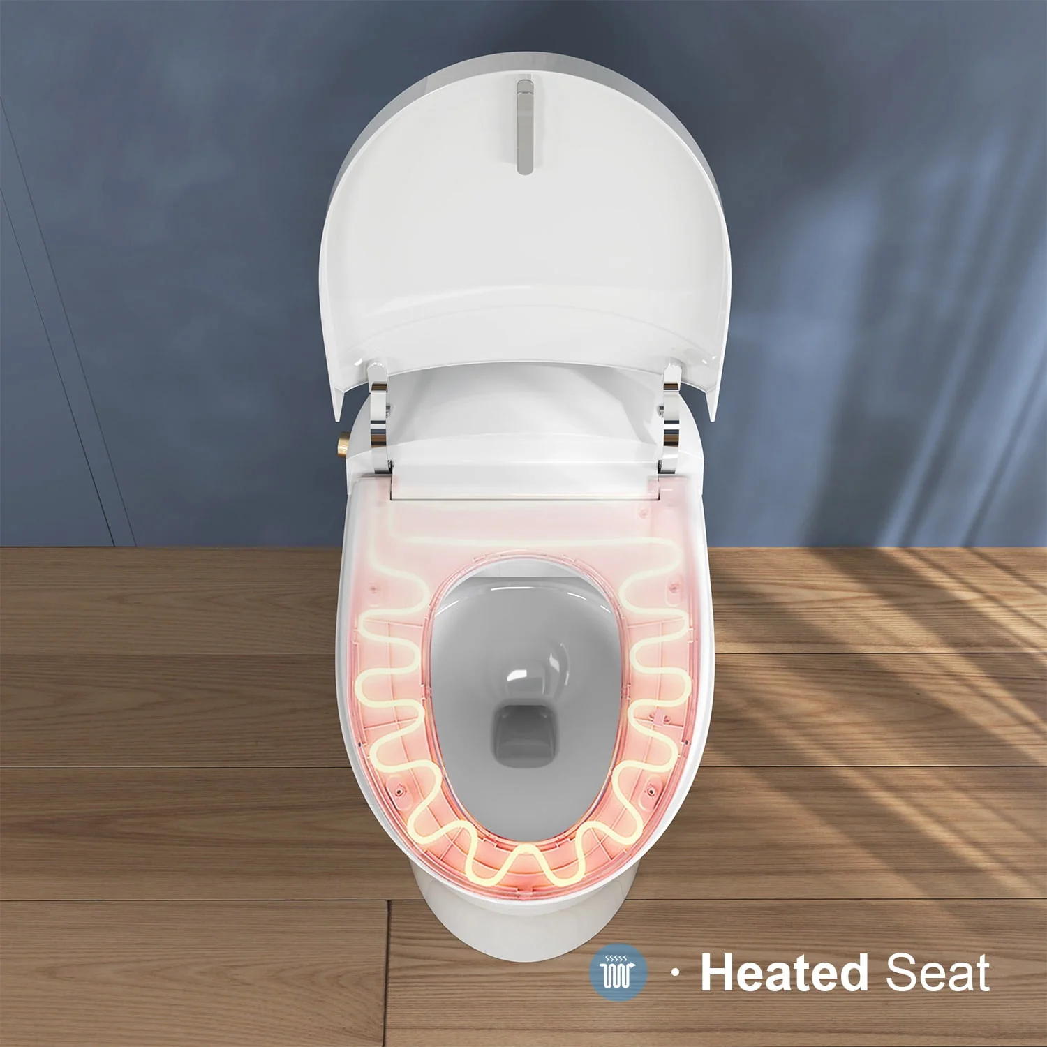 Horow Smart Toilet with Heated Seat, Automatic Power Flush Tankless,Ceramic One Piece Toilets for Bathroom - Womvr