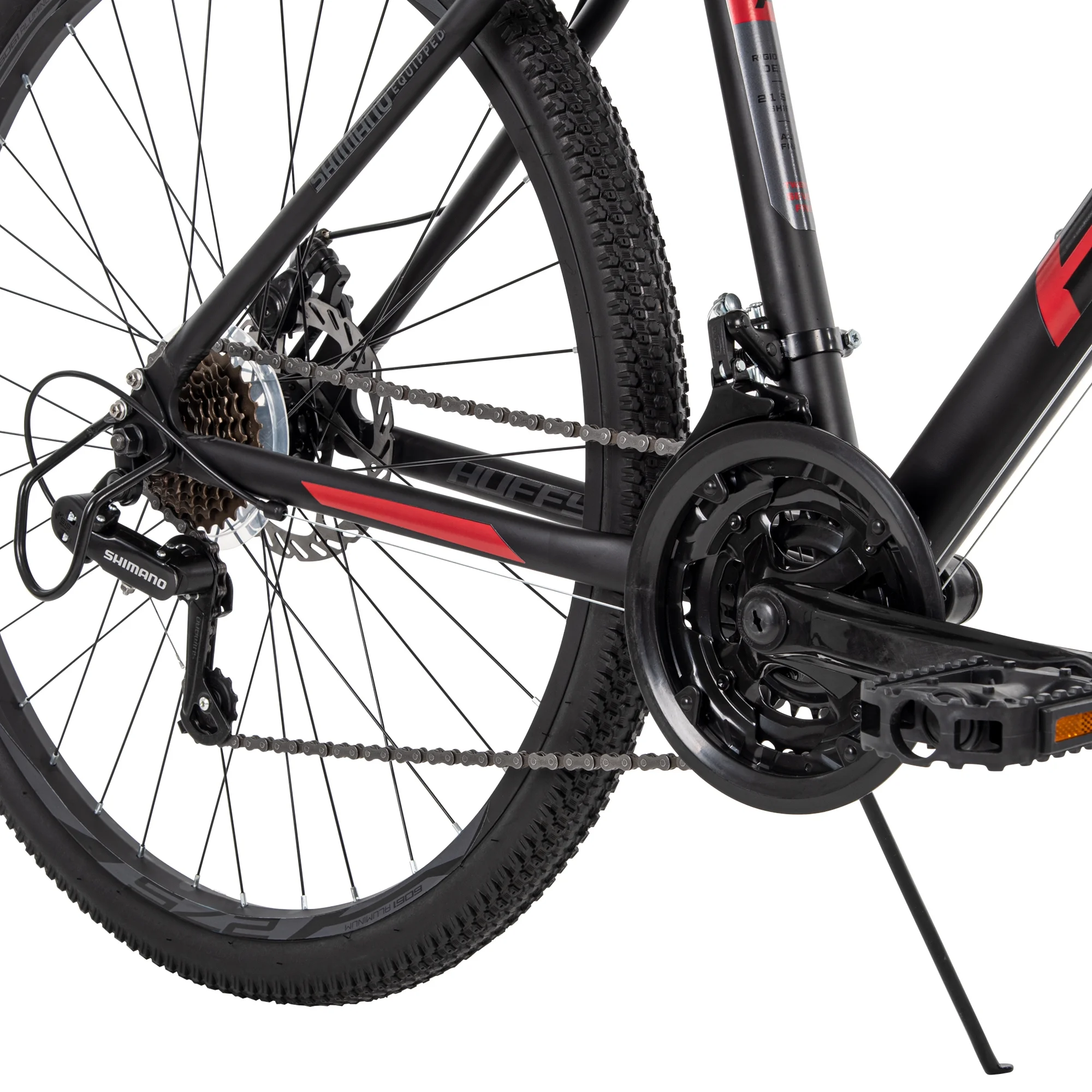 Huffy 27.5 in. Rangeline Men's Mountain Bikes, Black and Red - Womvr