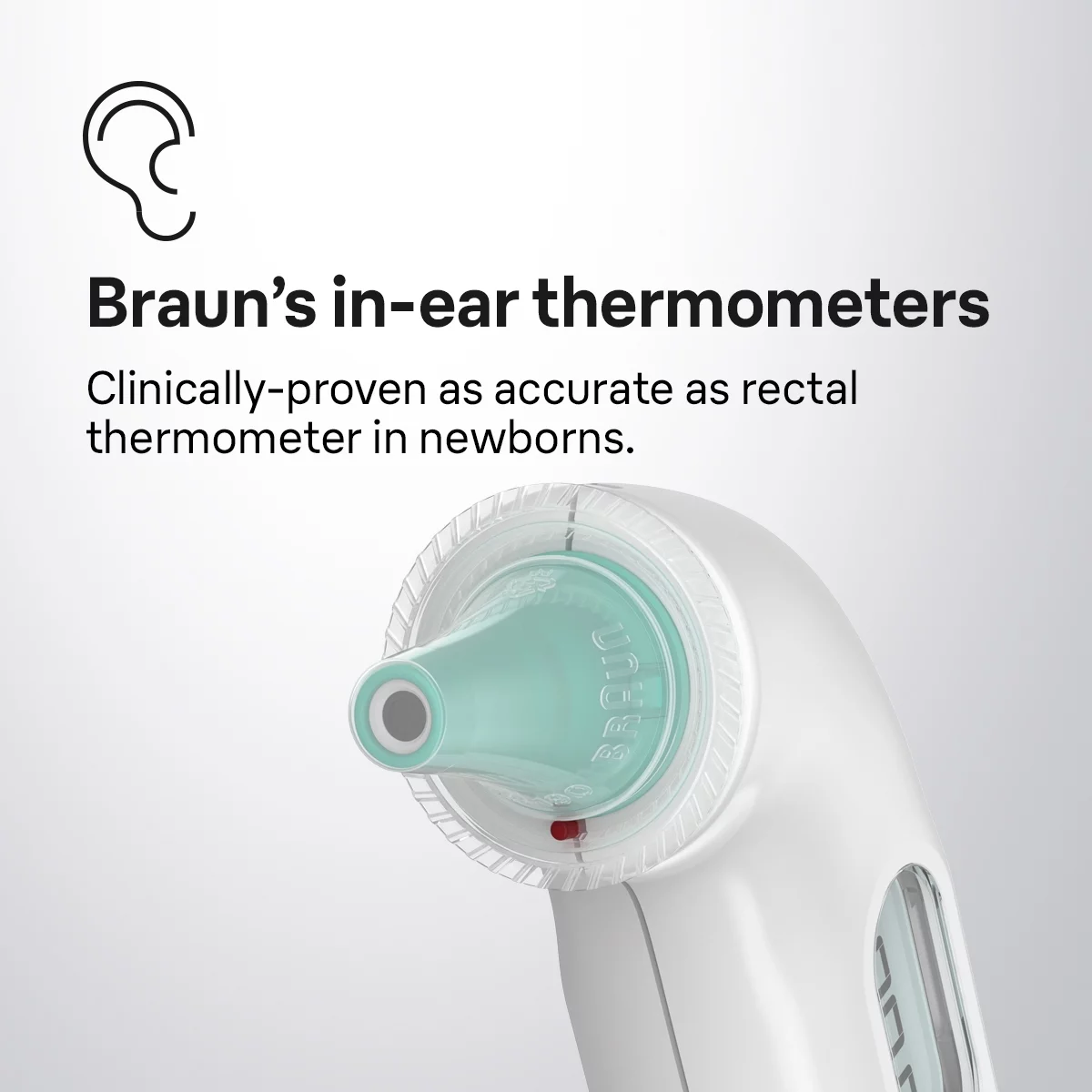 Braun Thermo Scan 3 Ear Thermometer, for Infant and Toddlers, White IRT3030US - Womvr