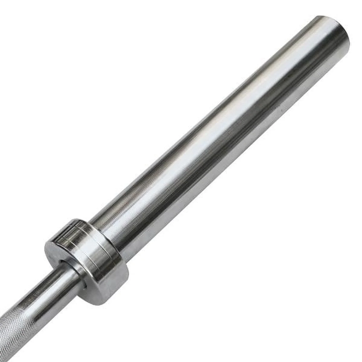 Renwick 7ft Chrome Olympic Barbell Bar, Silver - Womvr
