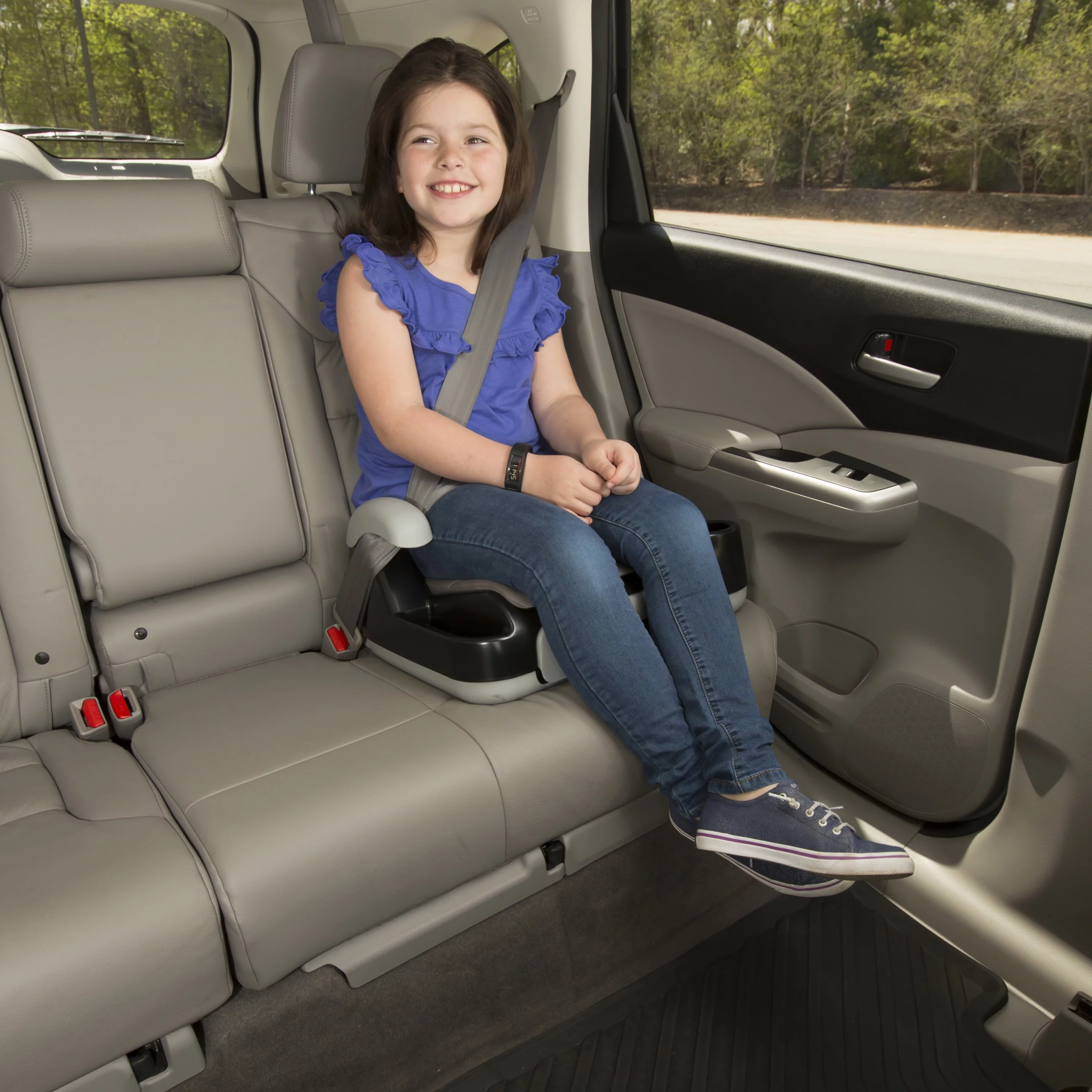 Safety 1st Store 'n Go Sport Booster Car Seat, Dusted Indigo, Toddler - Womvr