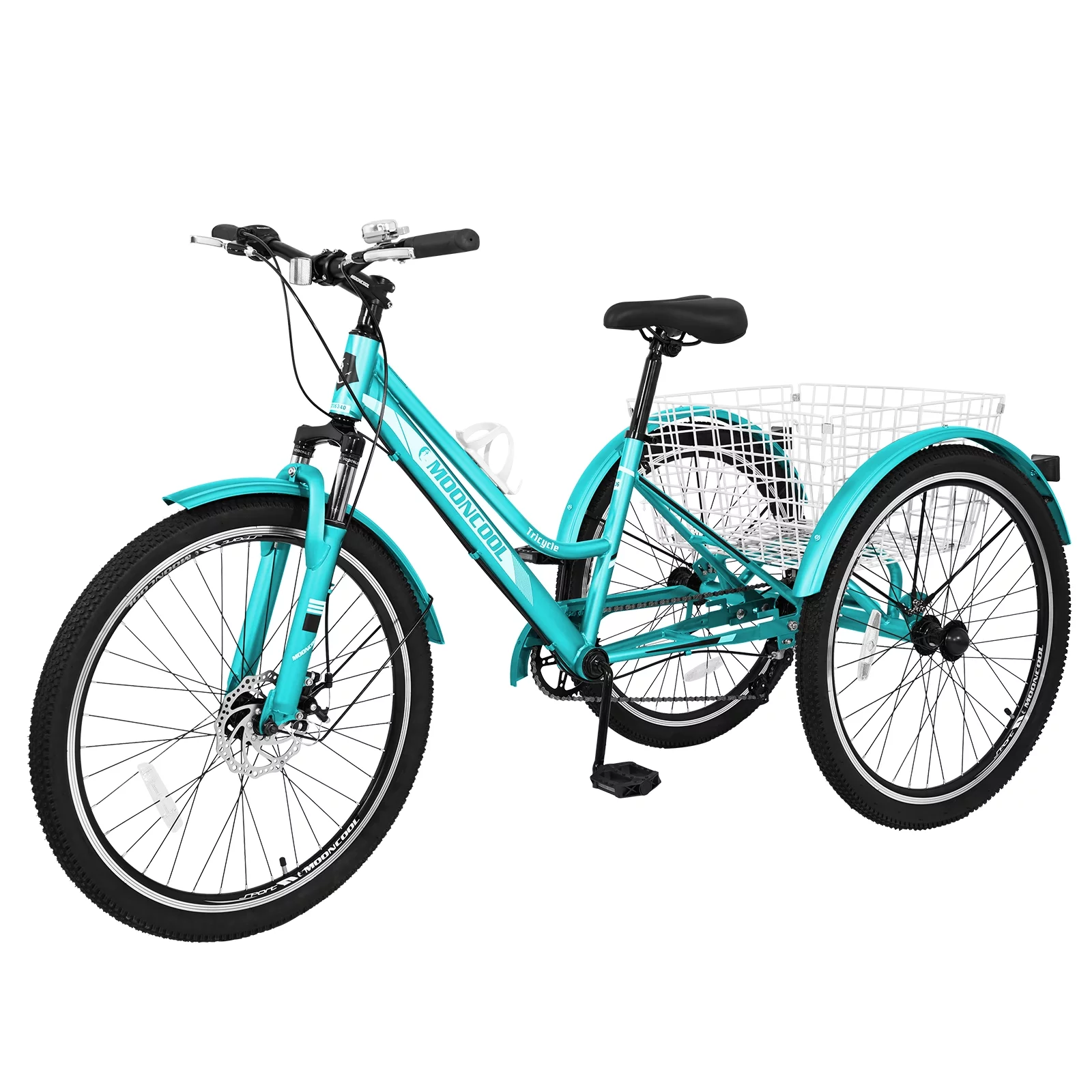 Lilypelle Adult Tricycle, 7 Speed Three Wheel Bicycles, 26