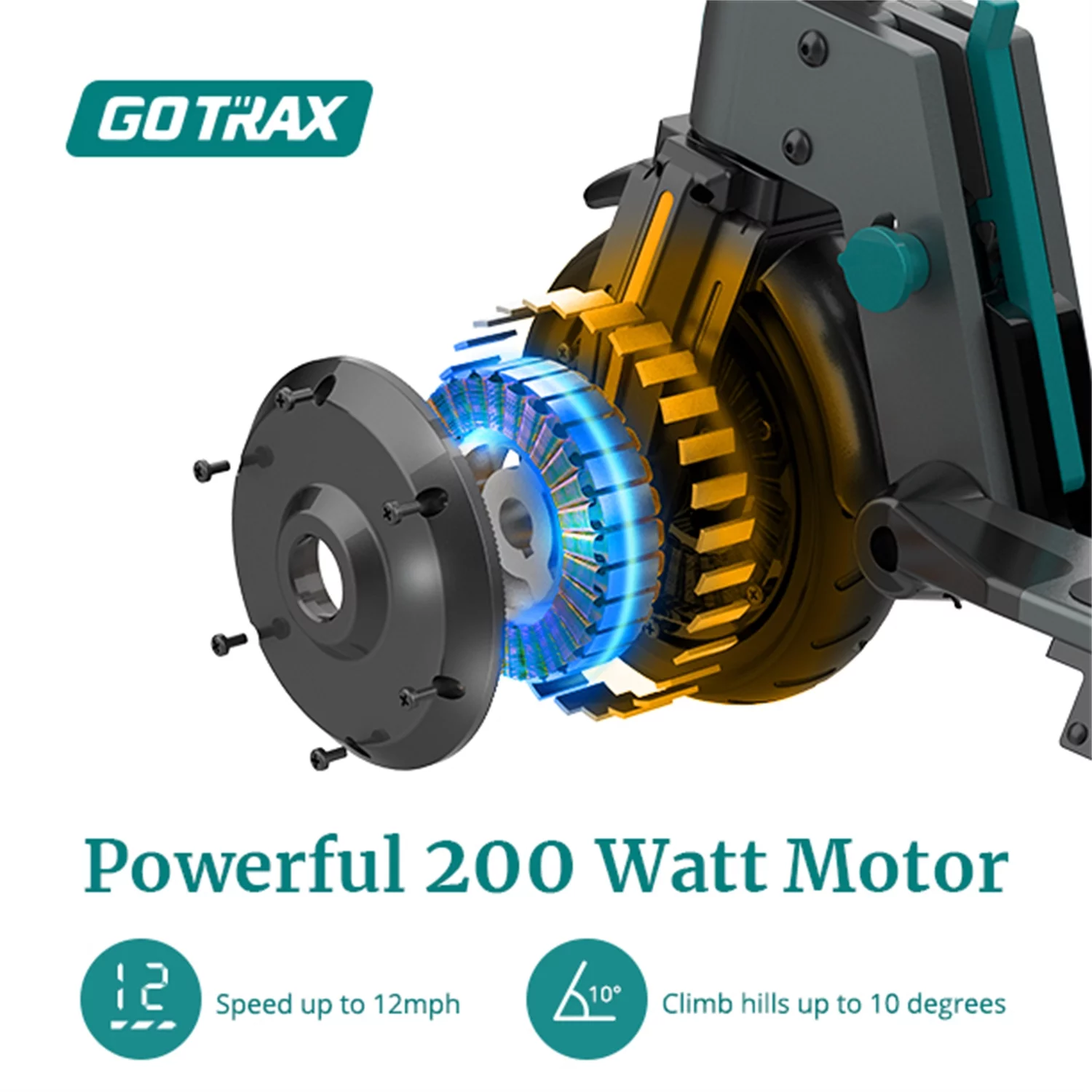 GOTRAX G2Plus Foldable Electric Scooter for Adult Teens Age of 8+ with 6