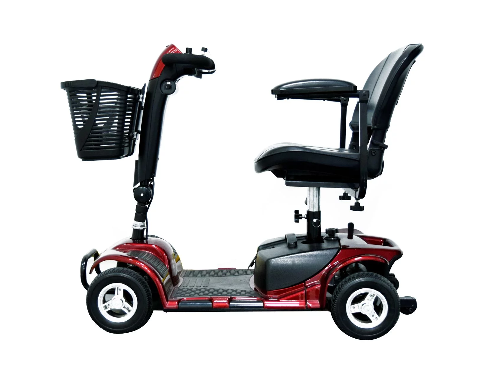 Equate Mobility 4-Wheel Motorized Power Scooter, Red - Womvr