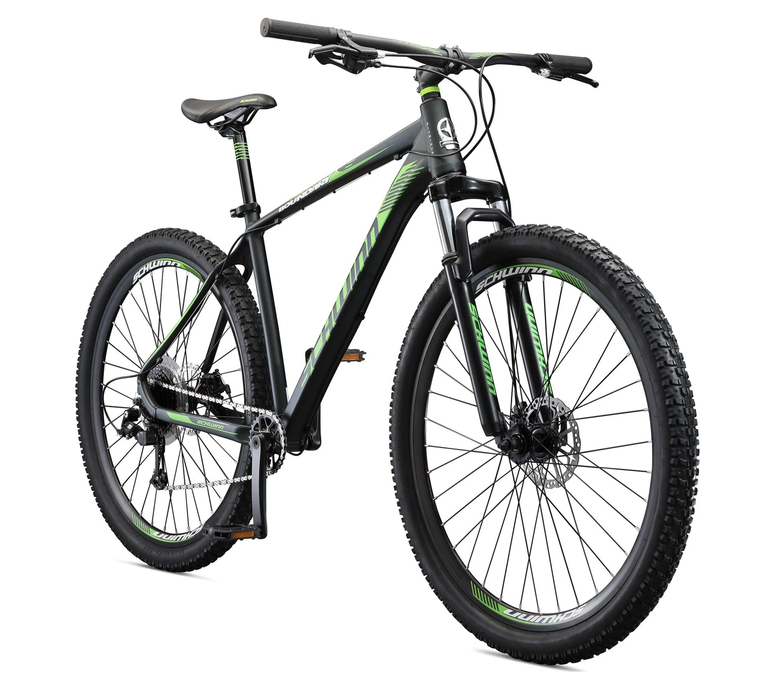 Schwinn 29-in. Boundary Mens Mountain Bike, Black and Green - Womvr
