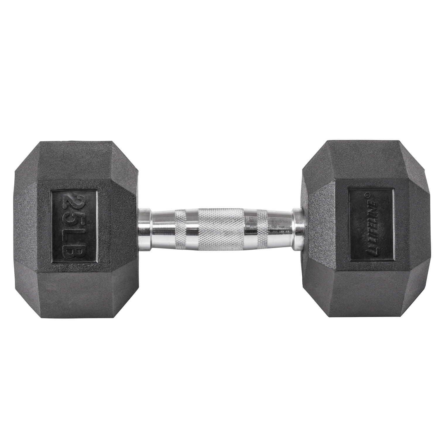 Lifeline Fitness Premium Rubber Hex Dumbbell, Single, 40 lbs - Womvr
