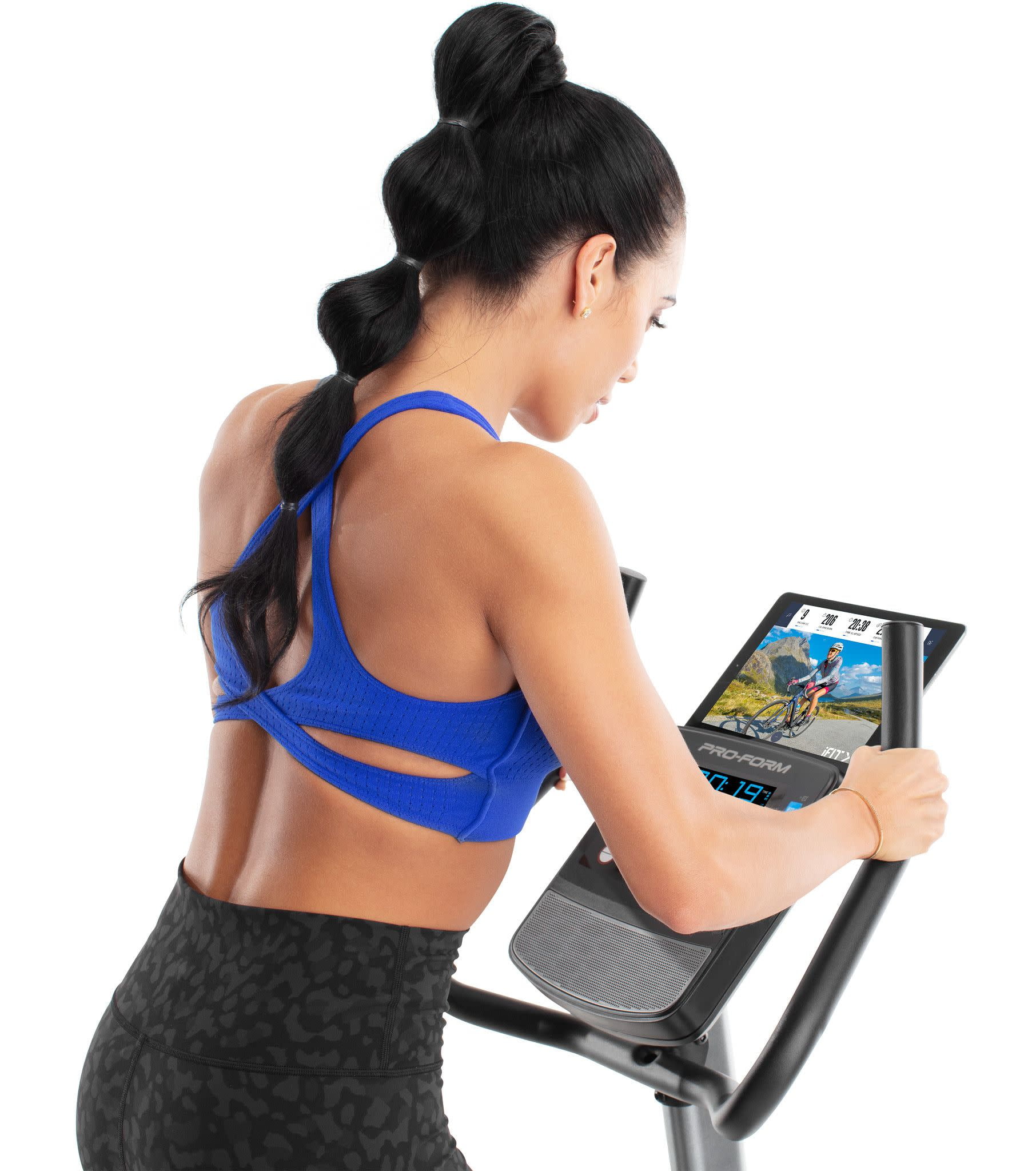 ProForm Cycle Trainer 300 Ci Upright Stationary Exercise Bike, Compatible with iFIT Personal Training - Womvr