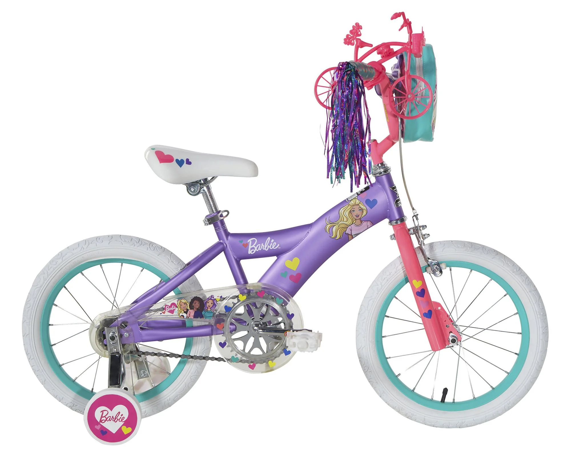 Dynacraft Barbie 16-Inch BMX Bike For Age 5-7 Years - Womvr