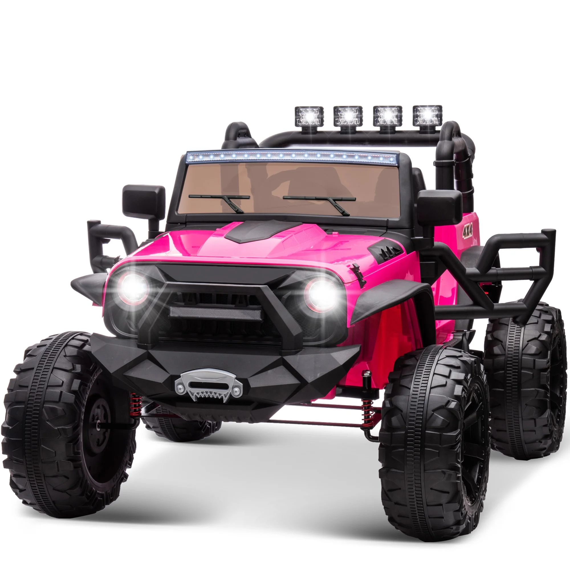 Outfunny 24V Kids Ride on Truck, 2-Seater Powered Ride on Toy Car with Remote - Womvr