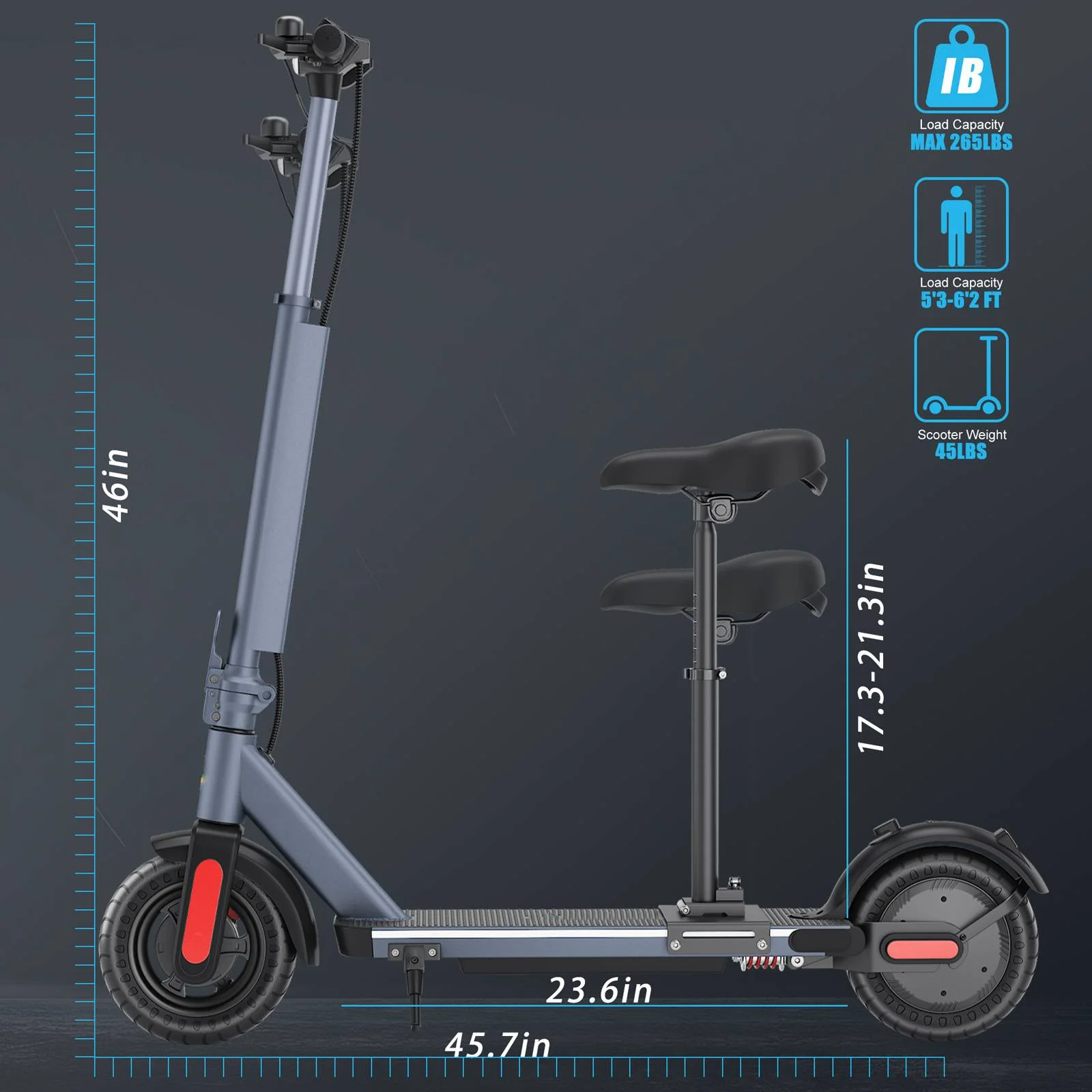 Electric Scooter Adults, 10 
