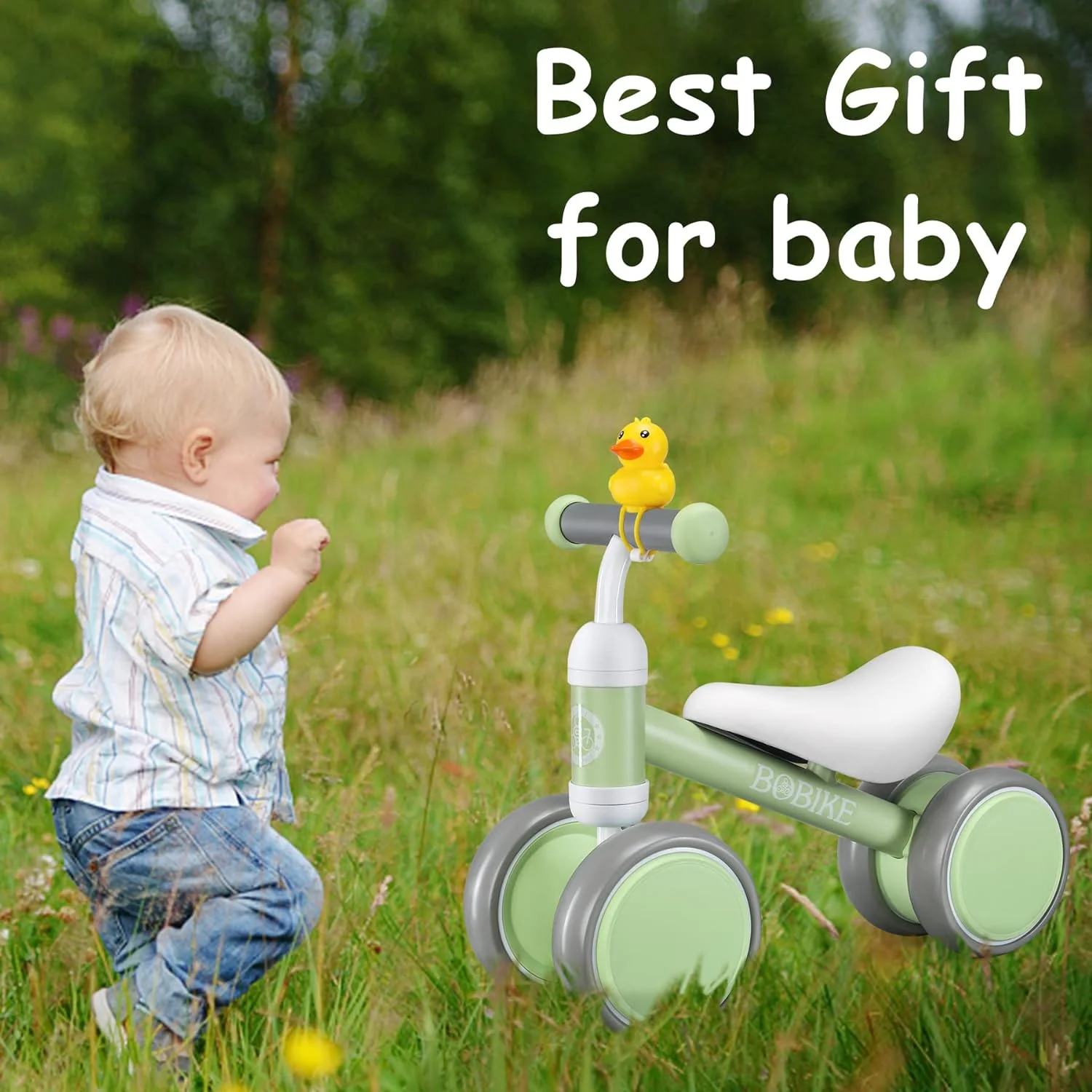 Bobike Baby Balance Bike Toys for 1 Year Old 10-24 Months Toddler Walker Bicycle Pink - Womvr