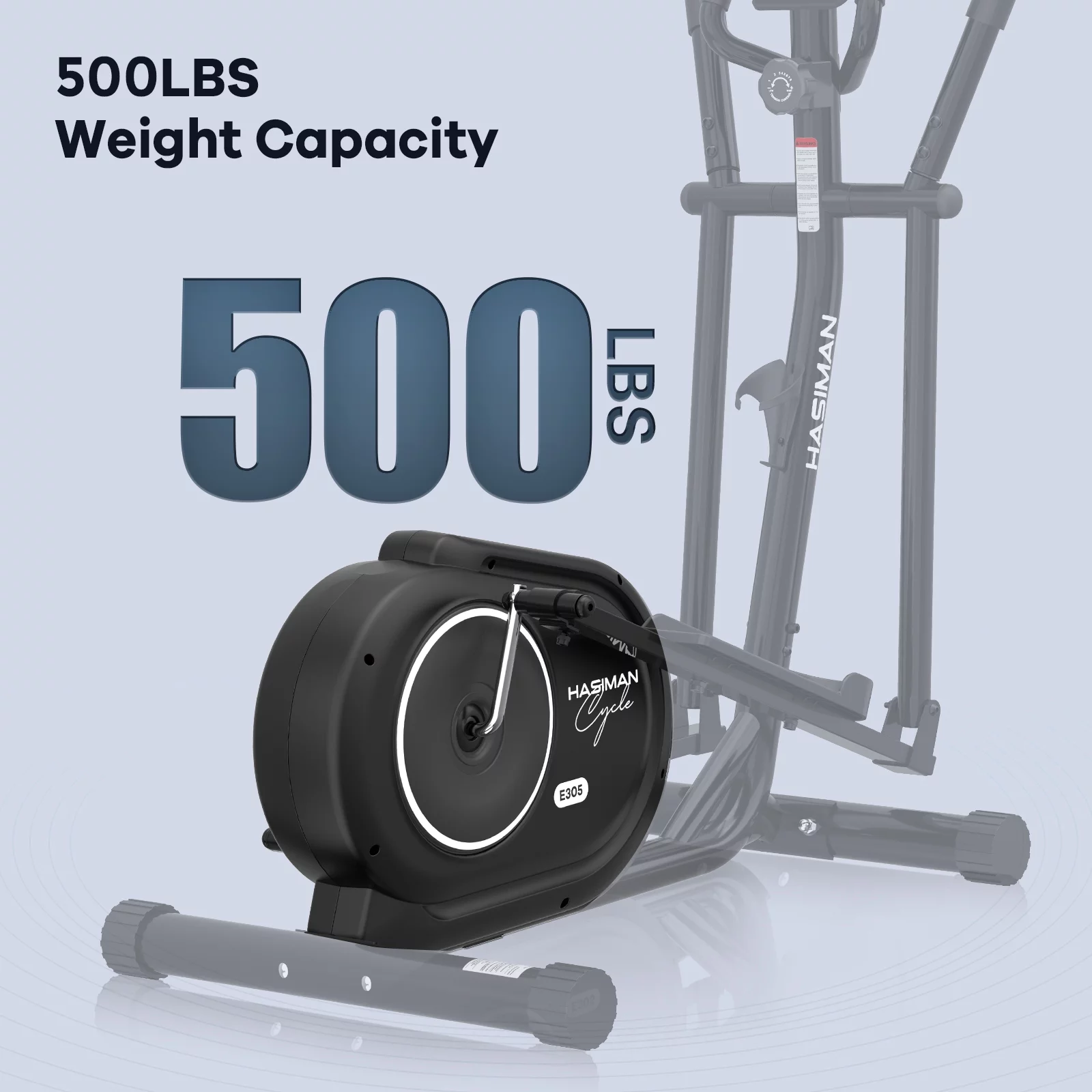 Pooboo Silent Magnetic Elliptical Bike Stationary Exercise Machine for Home Gym Cardio Workout 300lb - Womvr