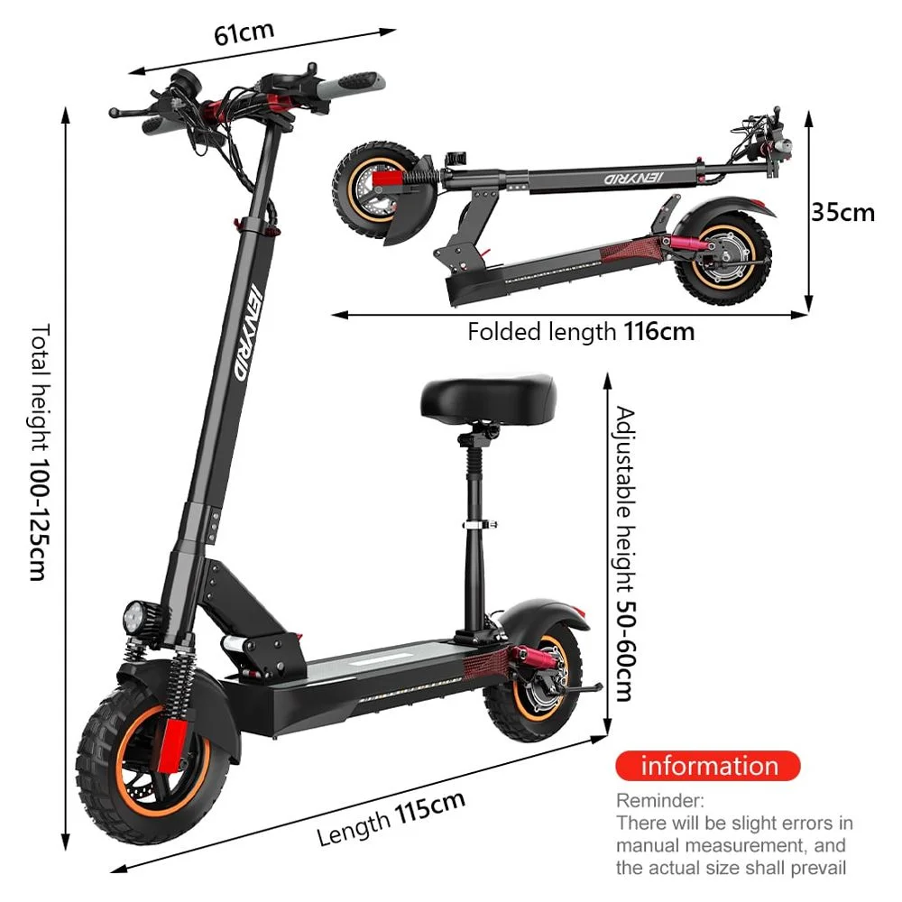 Electric Scooter 28 mph & 25 Miles 700W Kick Scooter, 10