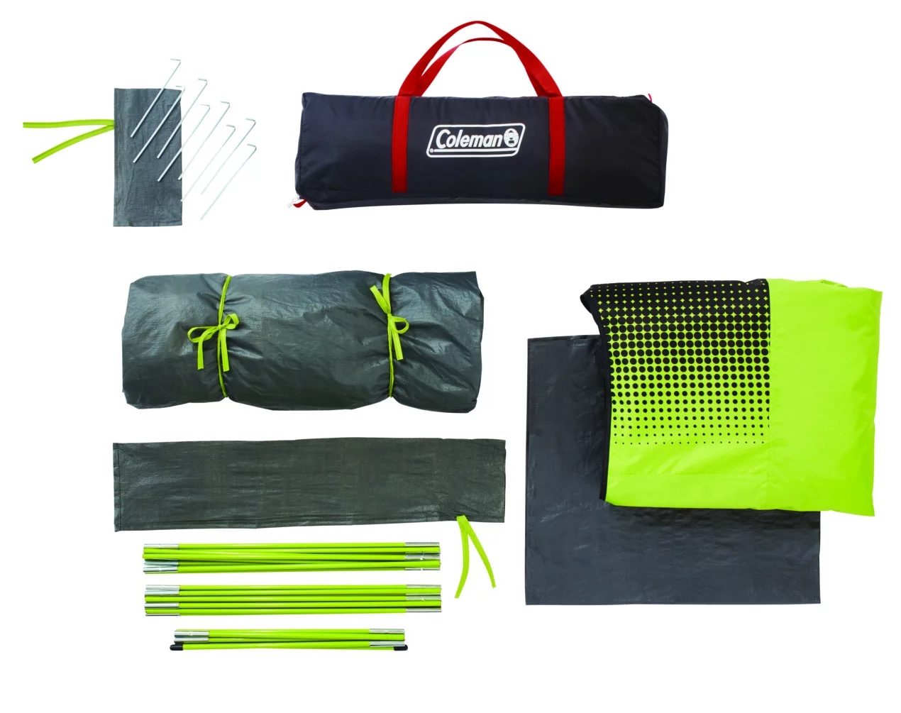 Coleman 4-Person Sundome Dark Room Dome Camping Tent with Easy Setup - Womvr