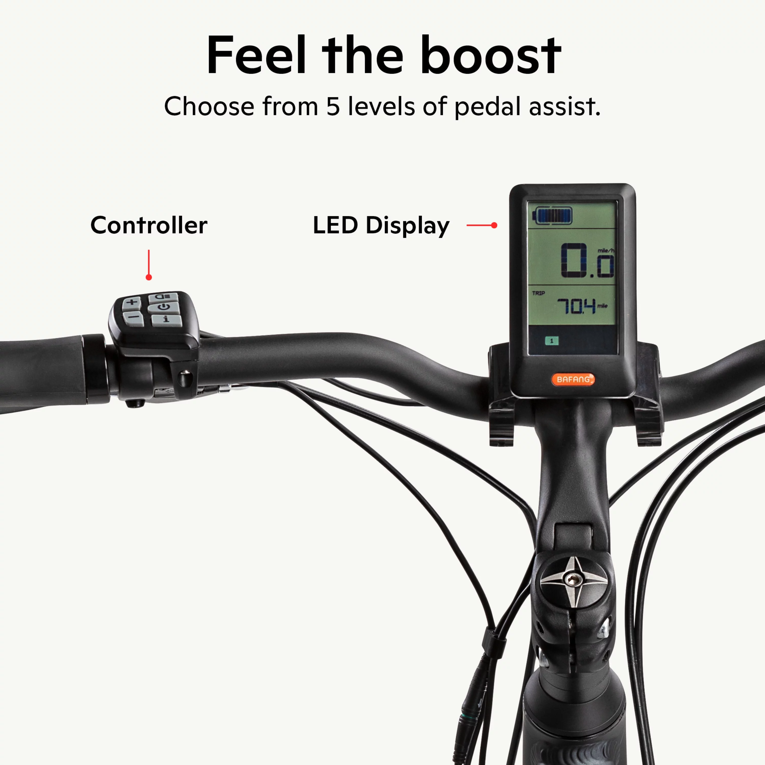 Schwinn 700c Armature Unisex Electric Bike, Black and Red Ebike for Adults, Large Frame - Womvr