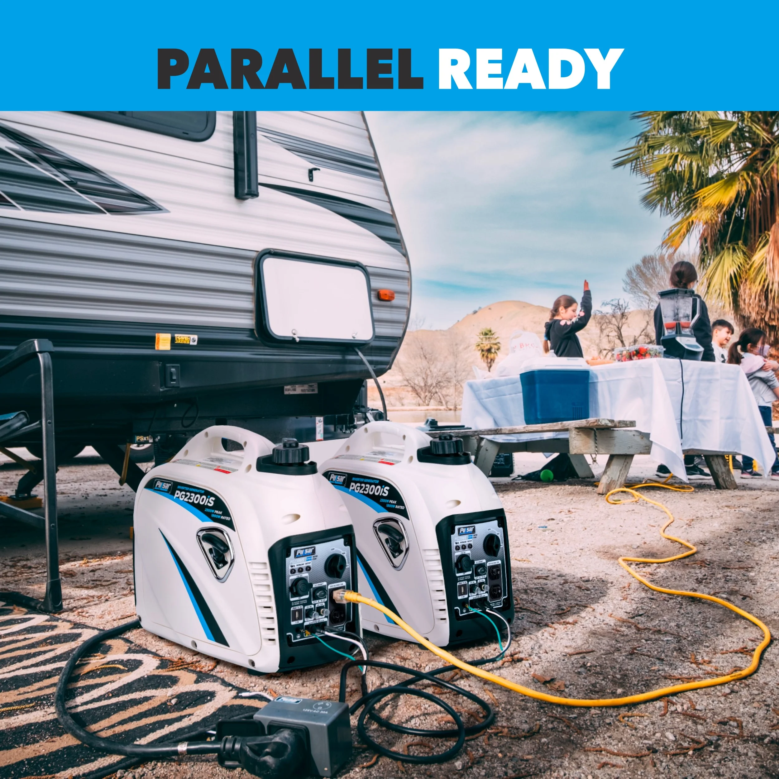 Pulsar 2300-Watt Super Quiet Gasoline Powered Inverter Generator with USB - Womvr