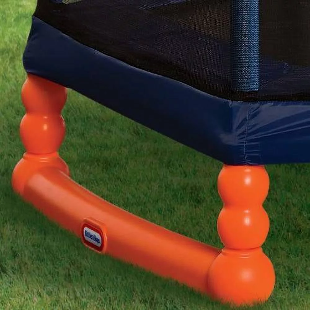 Little Tikes 7-Foot Trampoline, with Enclosure, Blue/Orange - Womvr
