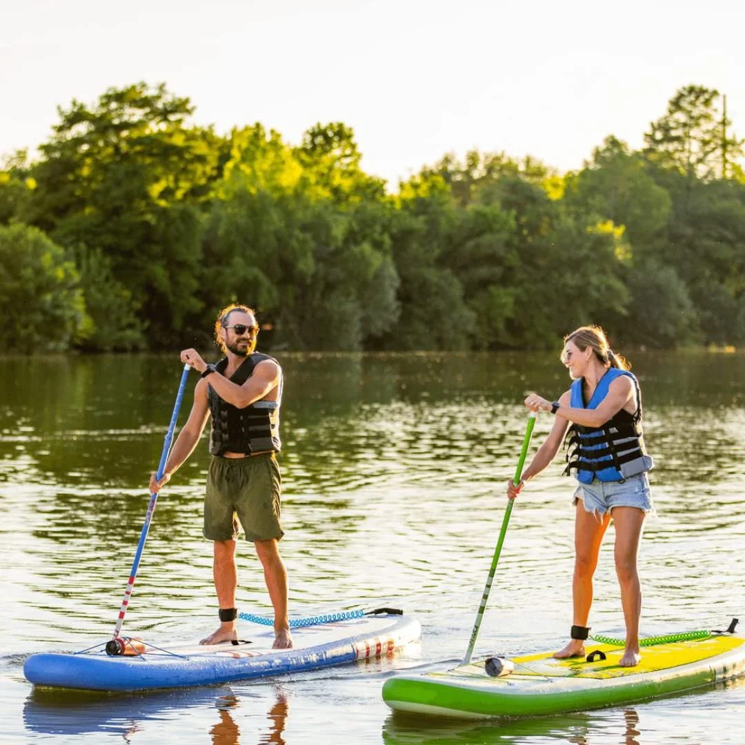 RTIC Inflatable Paddle Board, Tree Frog, 11' Stand Up Paddle Board with Air Pump, Ultra-Light Floatable Paddle, 300lbs Capacity - Womvr