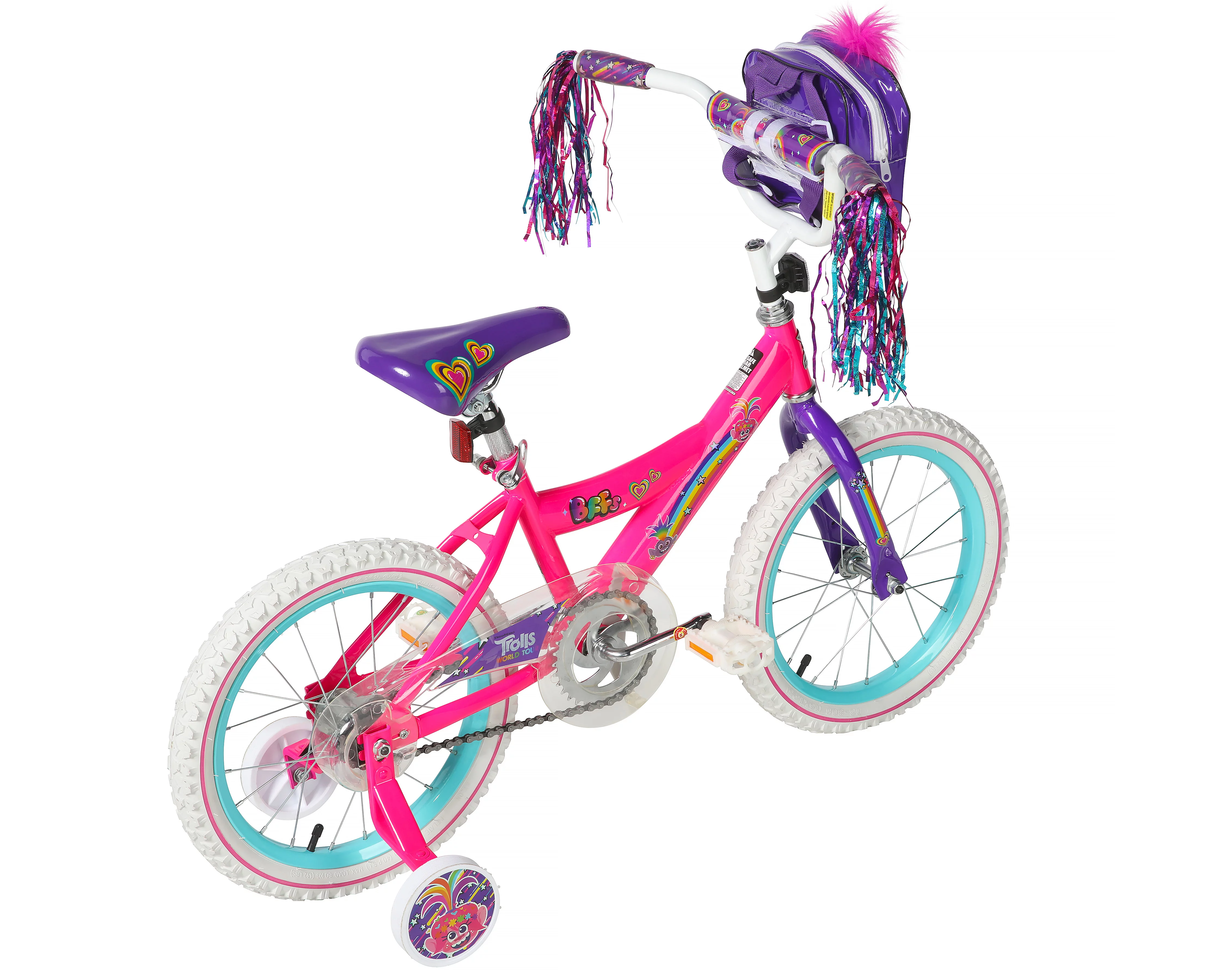 Dynacraft Trolls 16-Inch Girls BMX Bike For Age 5-7 Years - Womvr