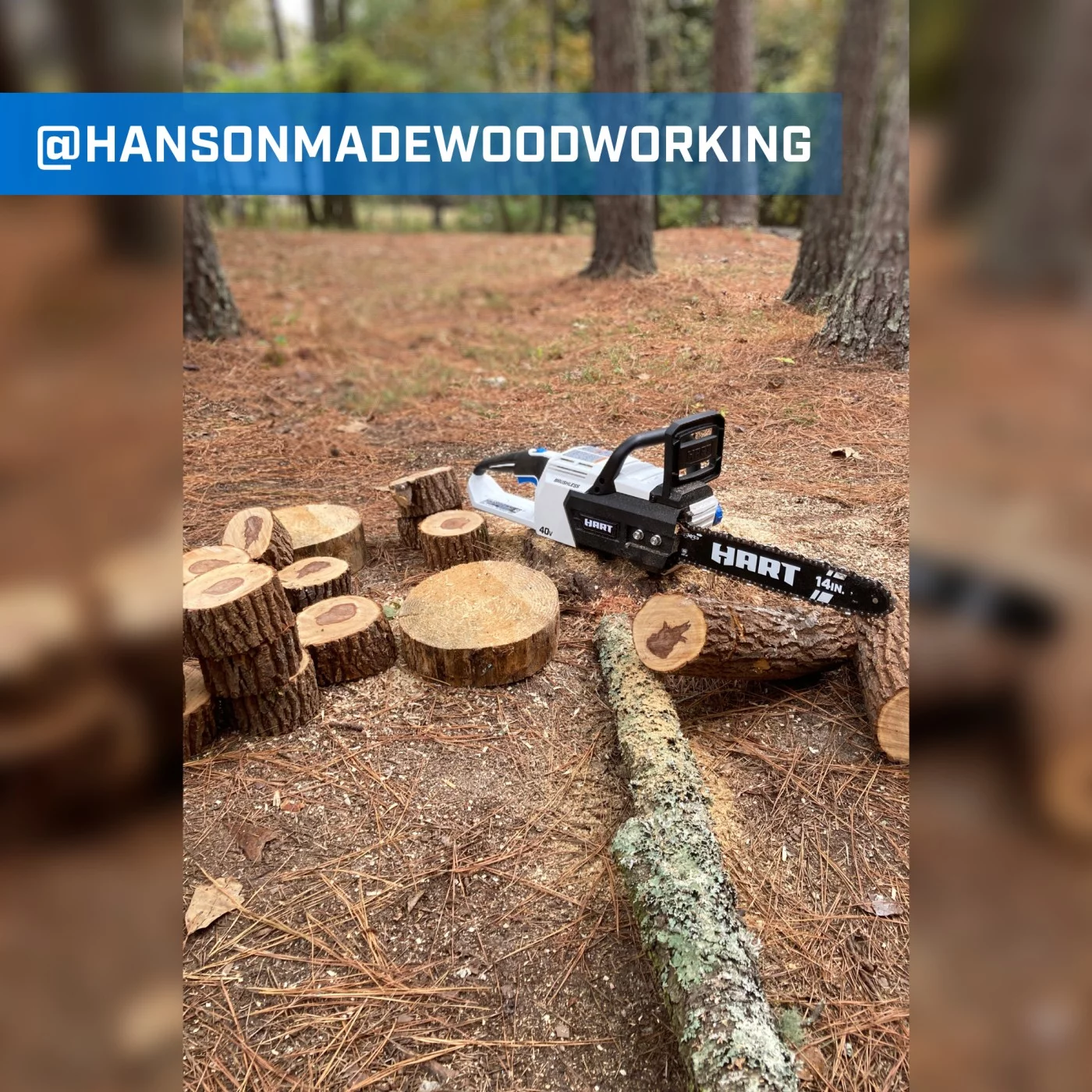 HART 40-Volt 14-inch Battery-Powered Brushless Chainsaw Kit, (1) 4.0Ah Lithium-Ion Battery - Womvr