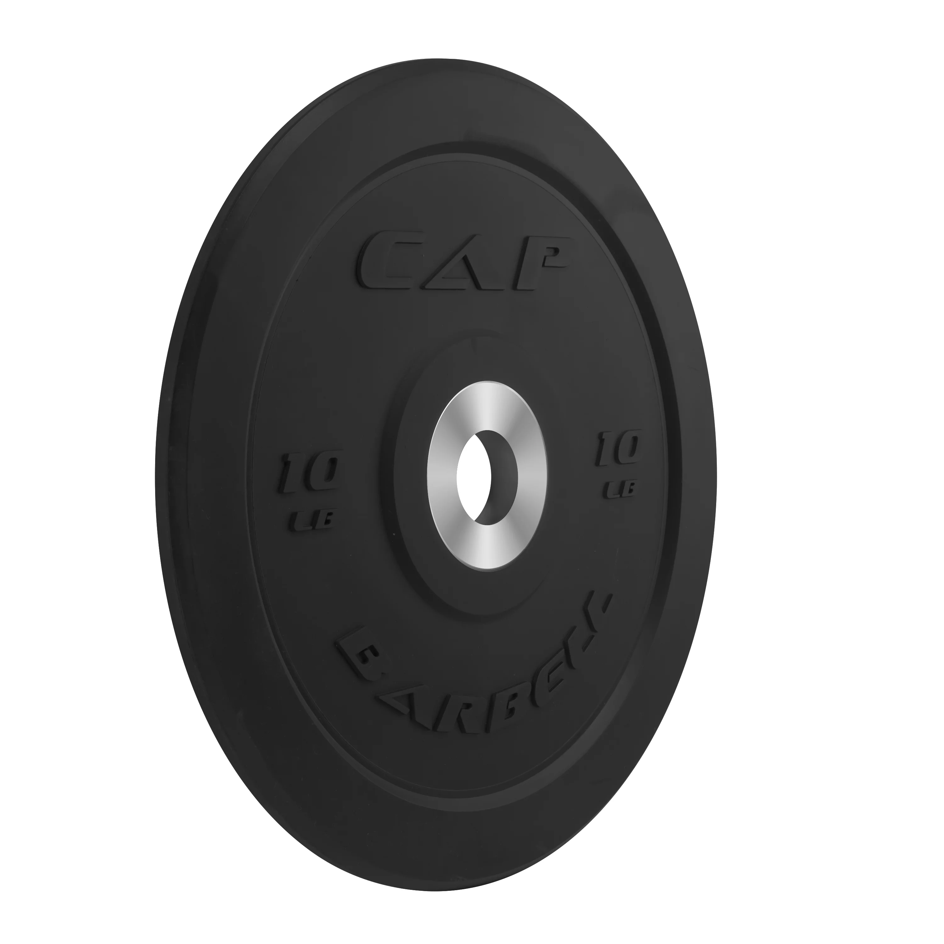 CAP 25 lb Olympic Bumper Plate, Black - Womvr