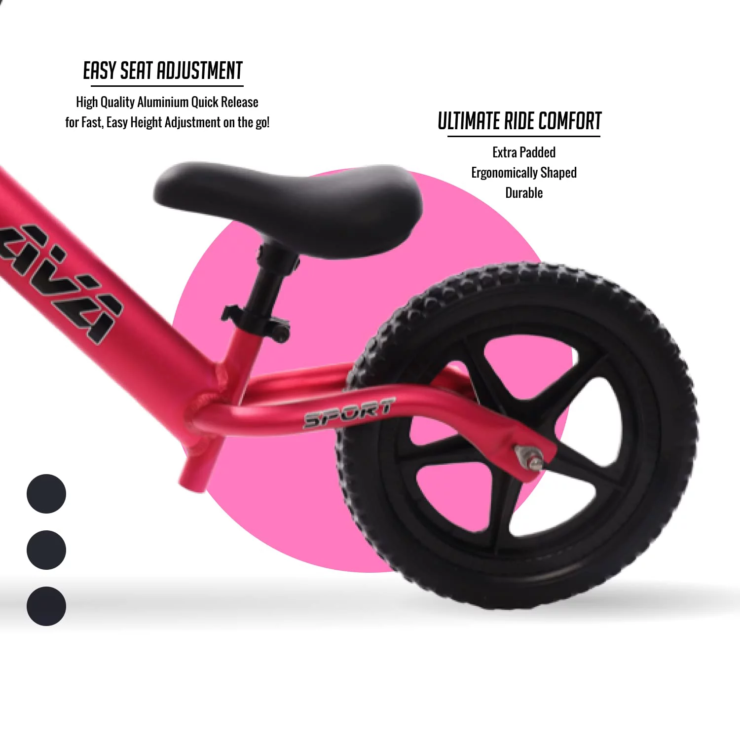 Balance Bike-Lightweight Aluminium Toddler Bike For 2, 3, 4, And 5 Year Old - Womvr