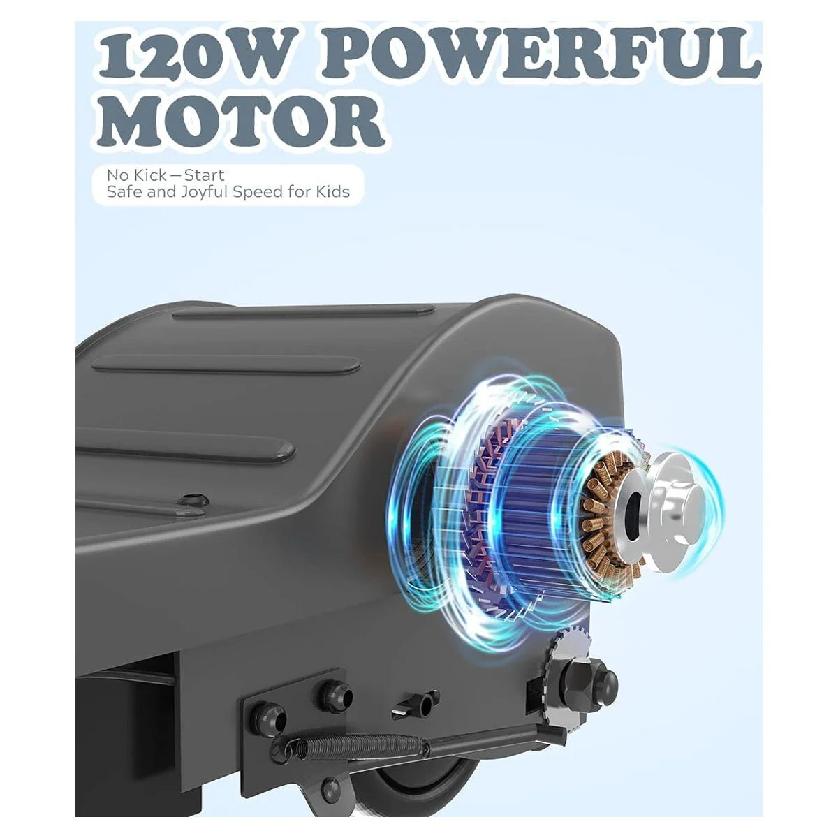 Maxtra Scooters E100 Folding Electric Scooter with Adjustable Handlebar for Kids Ages 6-12, up to 10 MPH, 155 Lbs. Max Load - Womvr