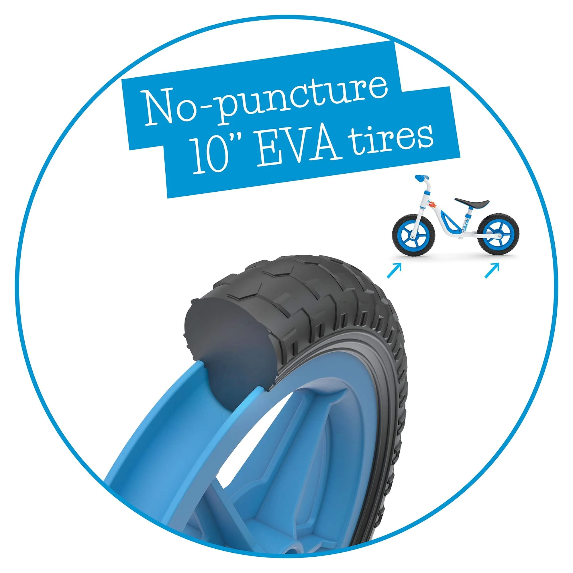 Chillafish Charlie lightweight toddler balance bike with carry handle, adjustable seat and handlebar, puncture-proof 10-inch wheels, for kids 18-48 months, Red - Womvr