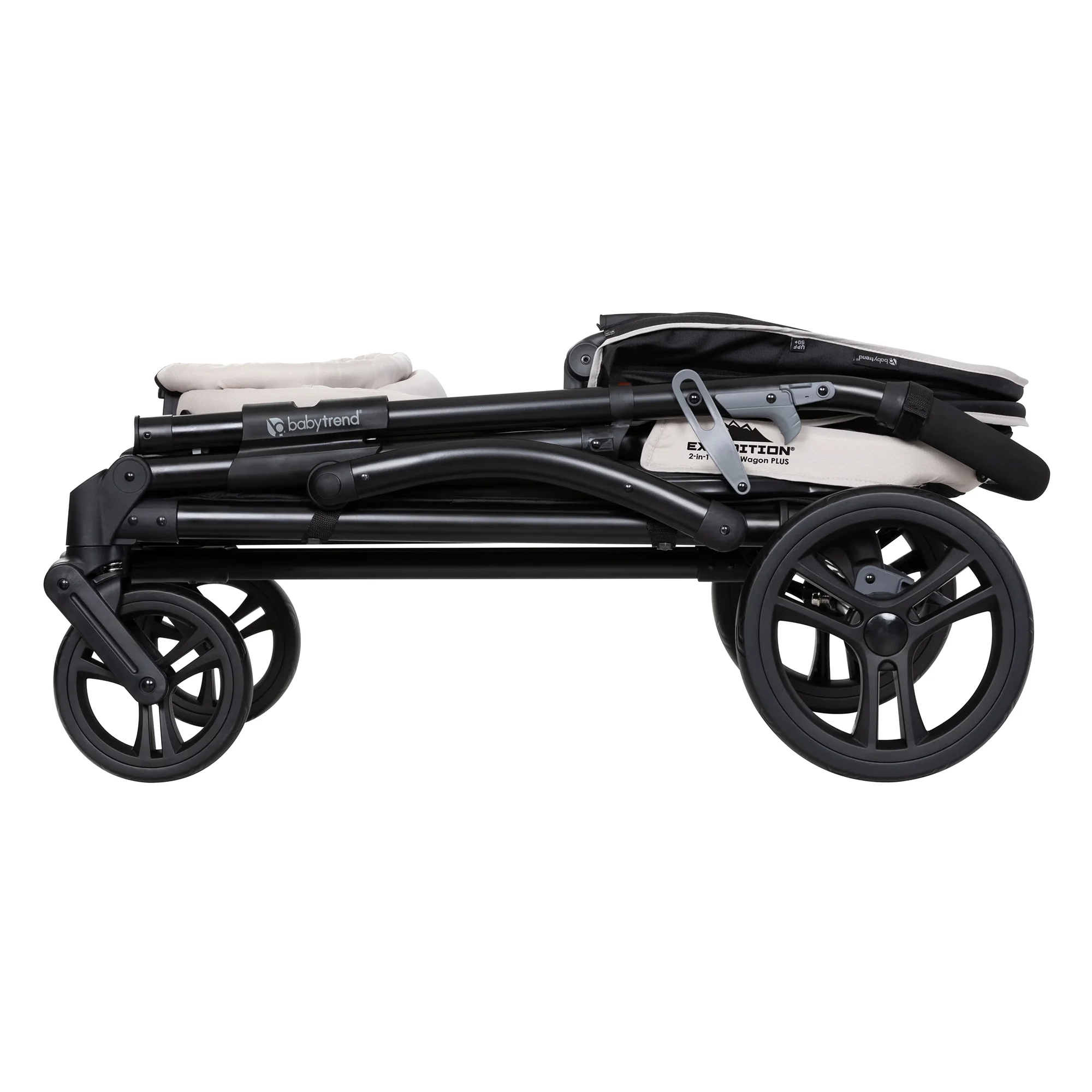 Baby Trend Expedition 2-in-1 Stroller Wagon PLUS with Canopy, Modern Khaki - Womvr