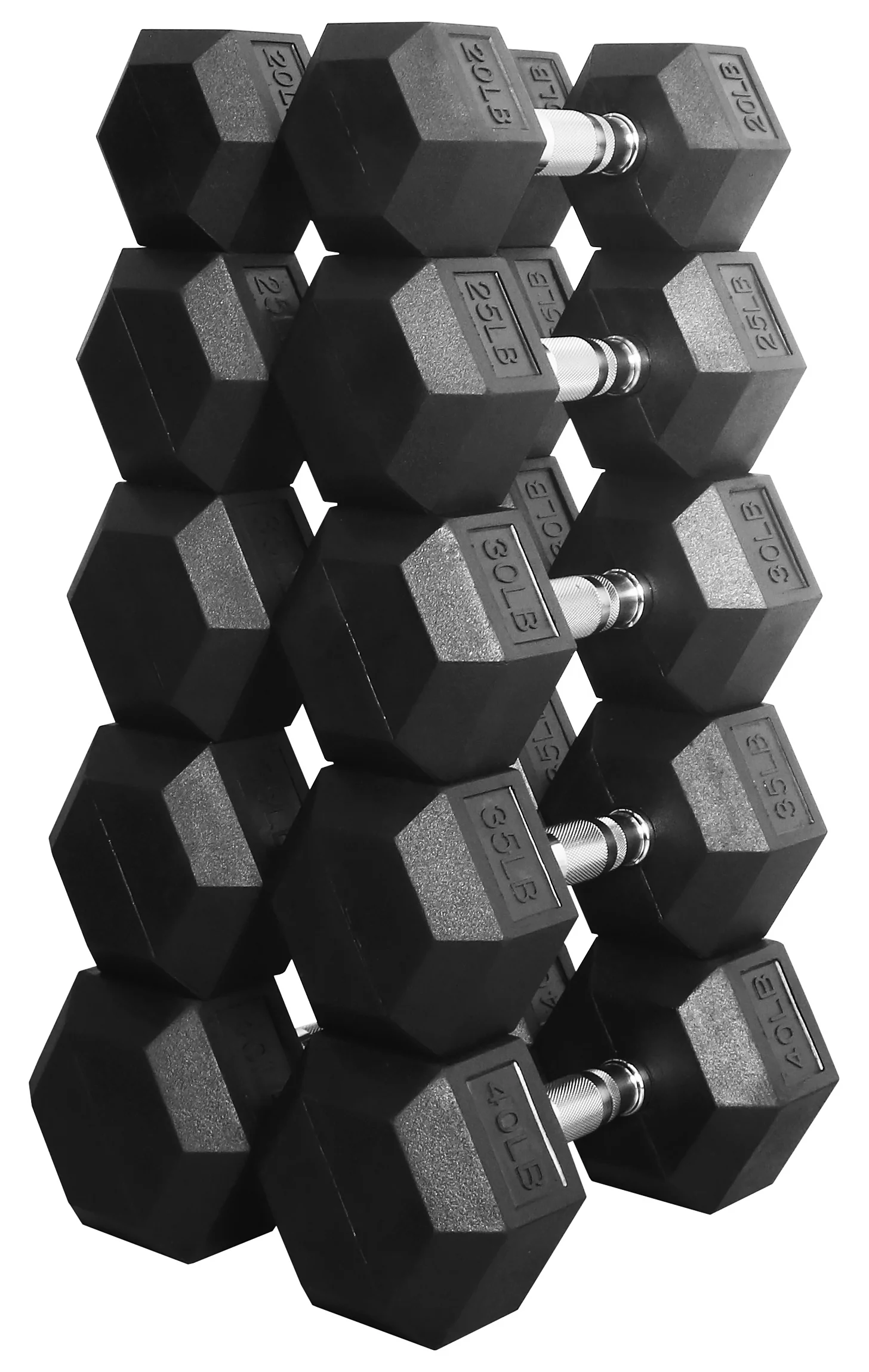 BalanceFrom 100 LB Dumbbell Set, Pairs of 5 lb, 10 lb, 15 lb and 20 lb - Womvr
