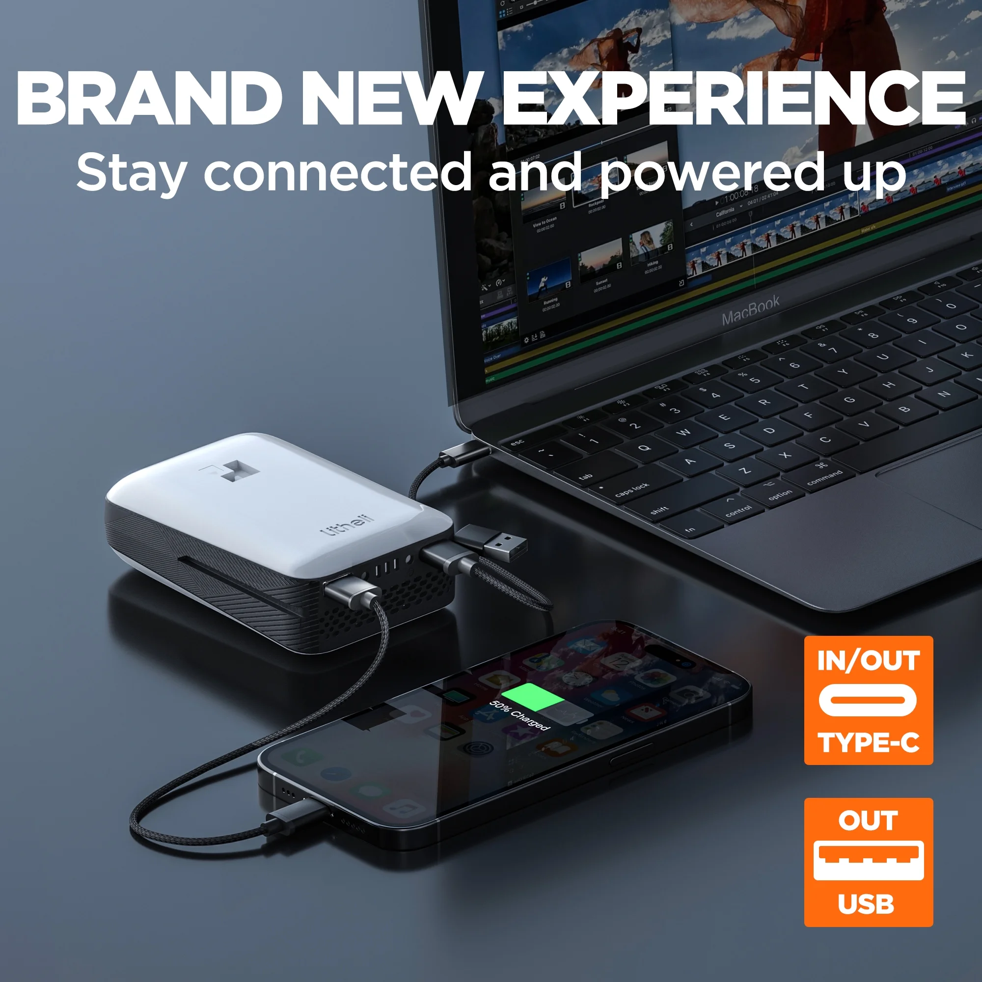 Litheli 2x20V 560CFM Brushless Leaf Blower, U20 Series Electric Leaf Blowers Battery Powered for Blowing Leaf, Dust, Snow, Debris, with 4.0Ah Portable Battery Included - Womvr